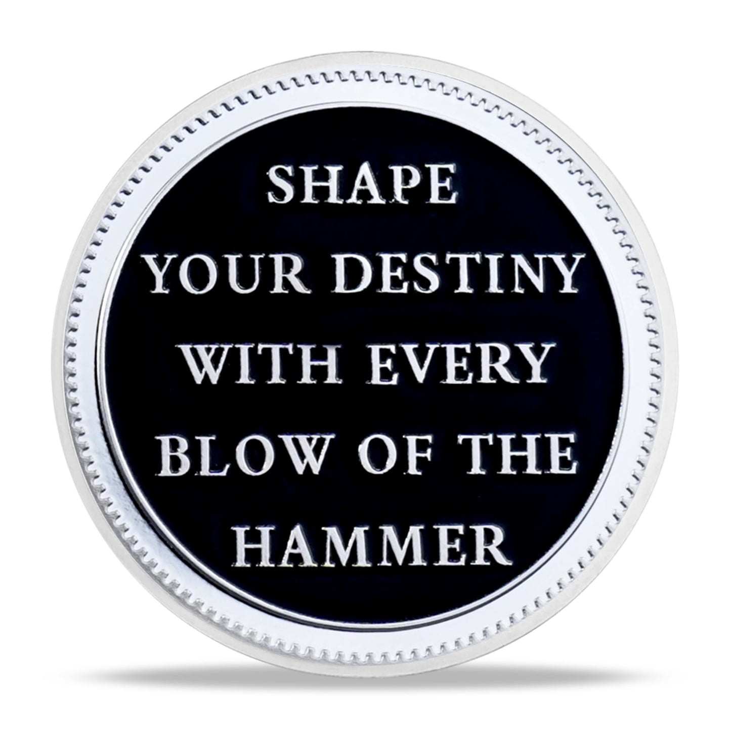 Blacksmith Hammering Forged in Fire Soberity Challenge Coin mysite