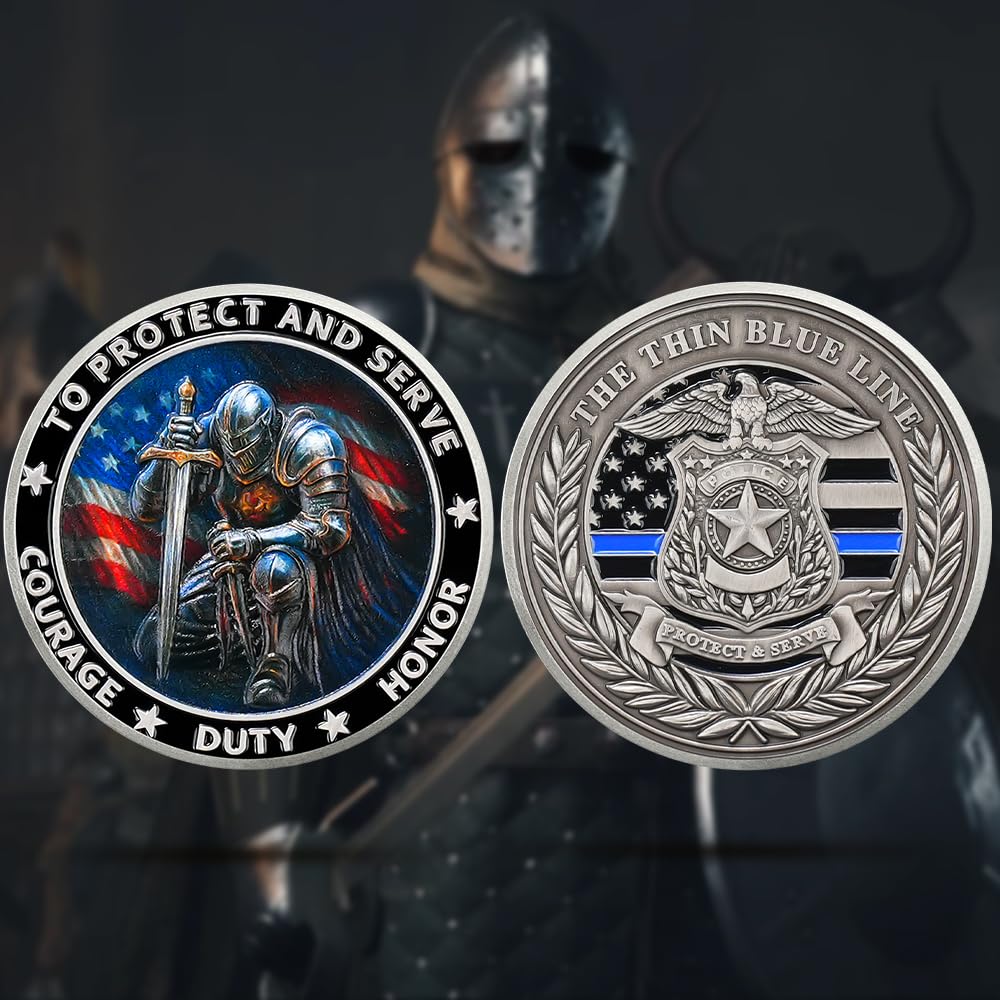 "Knights of Duty" Police Challenge Coin mysite