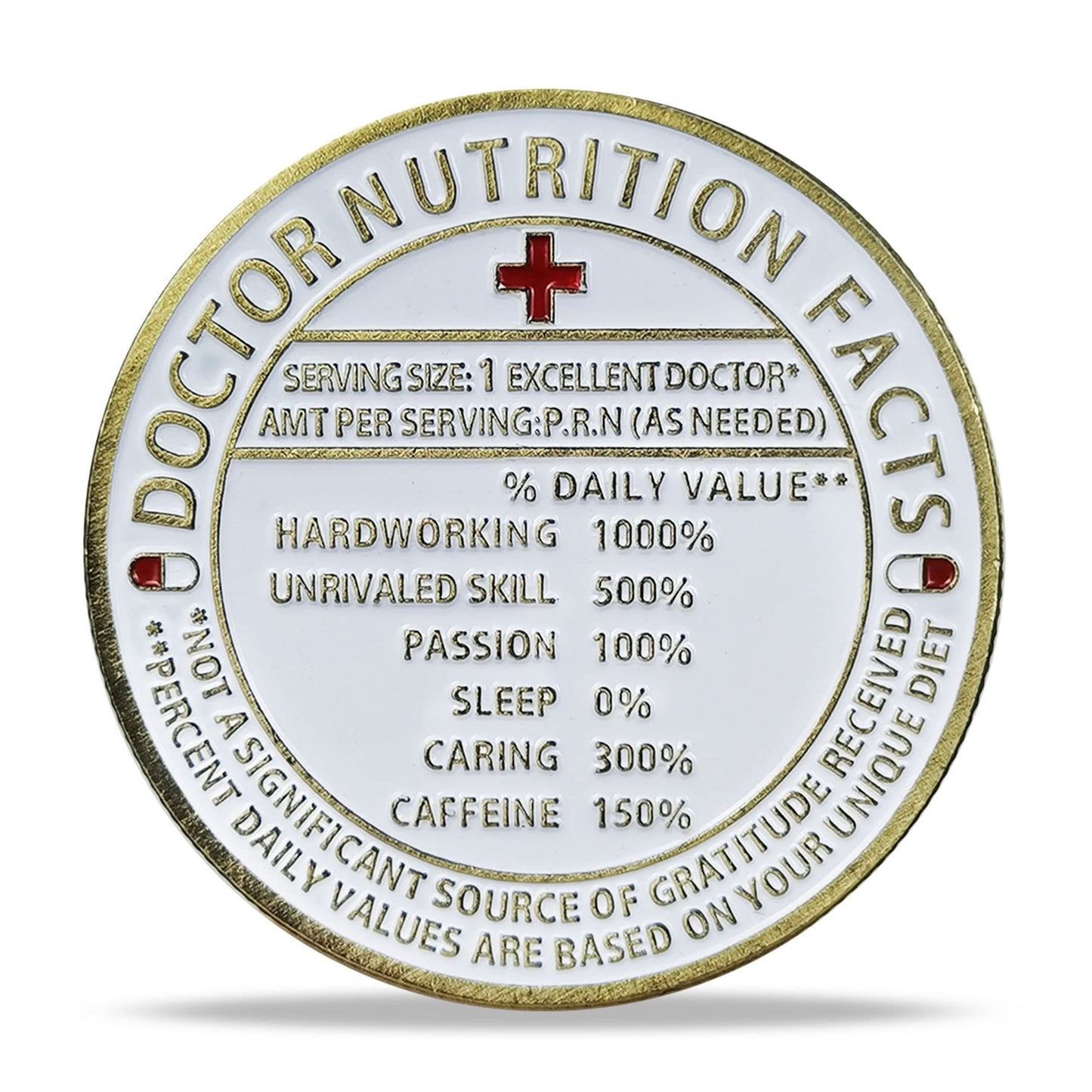 Doctor Nutrition Facts Appreciation Challenge Coin mysite