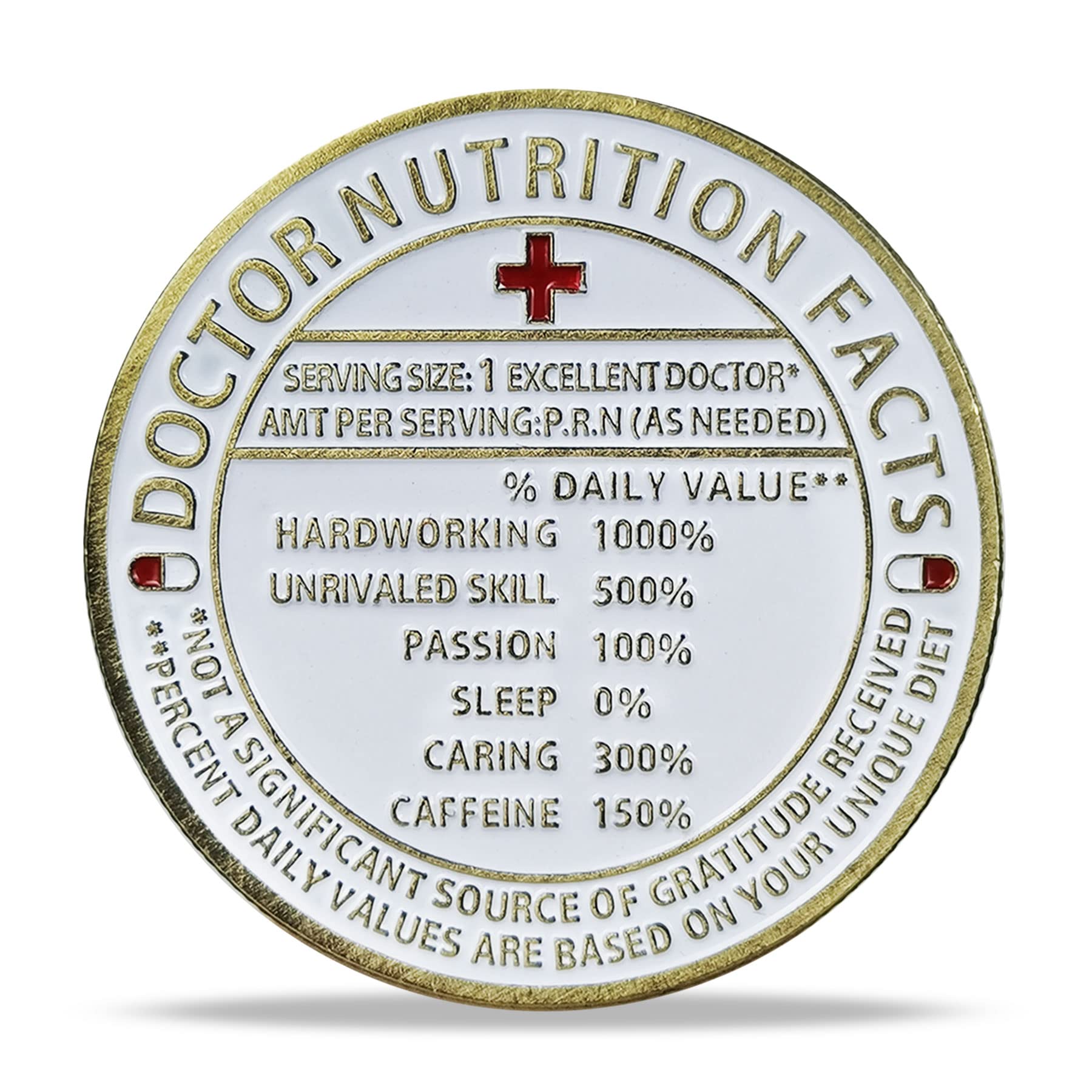 Doctor Nutrition Facts Appreciation Challenge Coin mysite