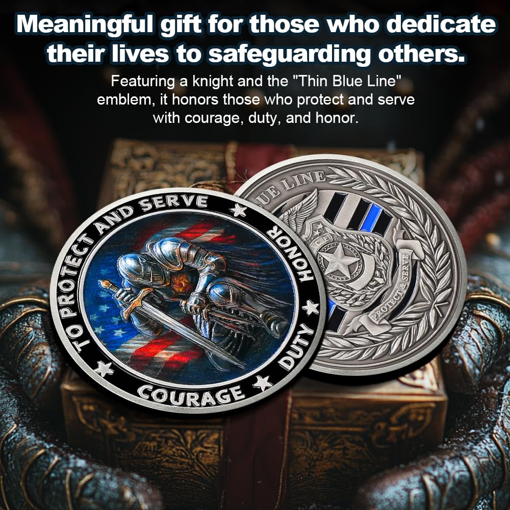 "Knights of Duty" Police Challenge Coin mysite
