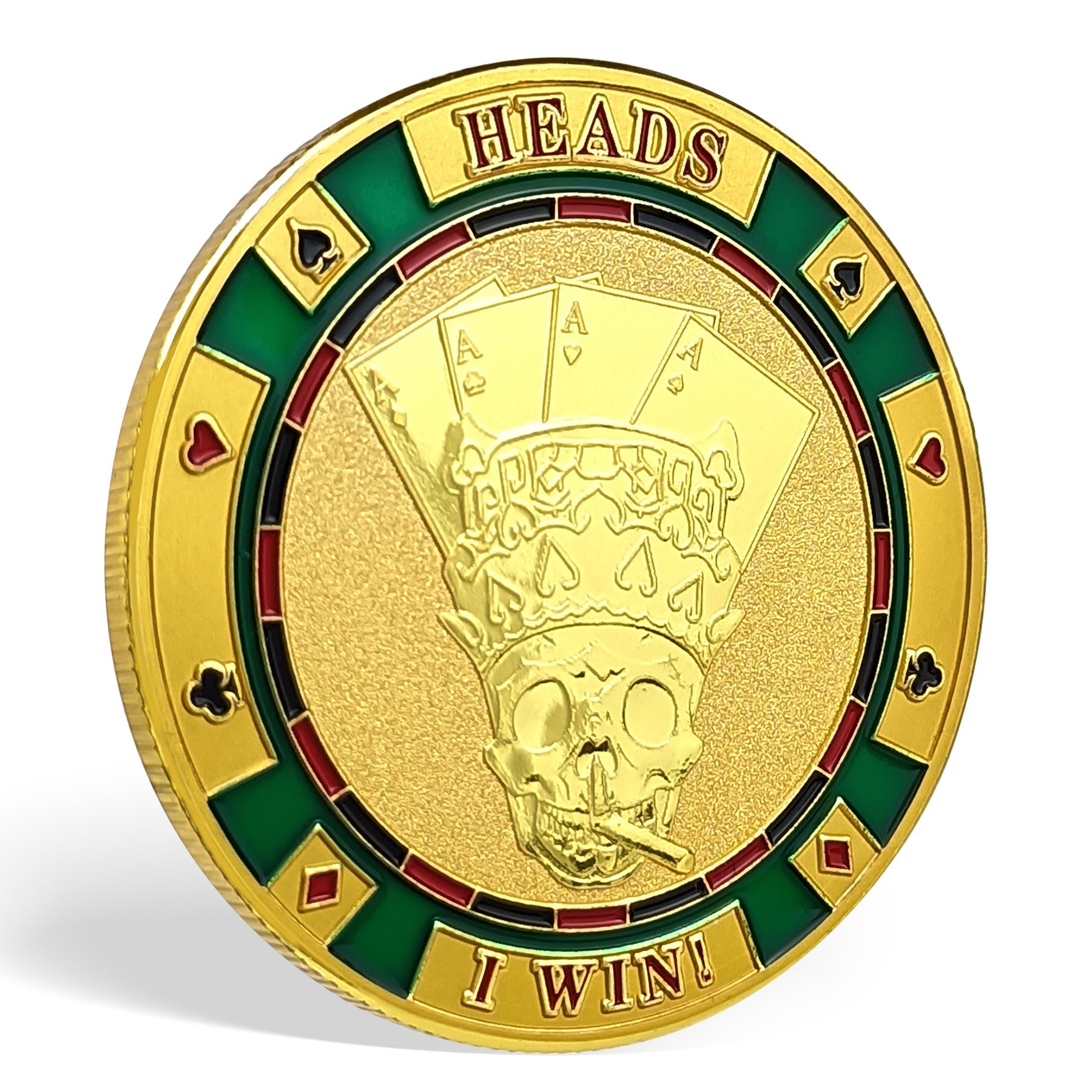 Win or Lose Poker Skull Challenge Coin mysite