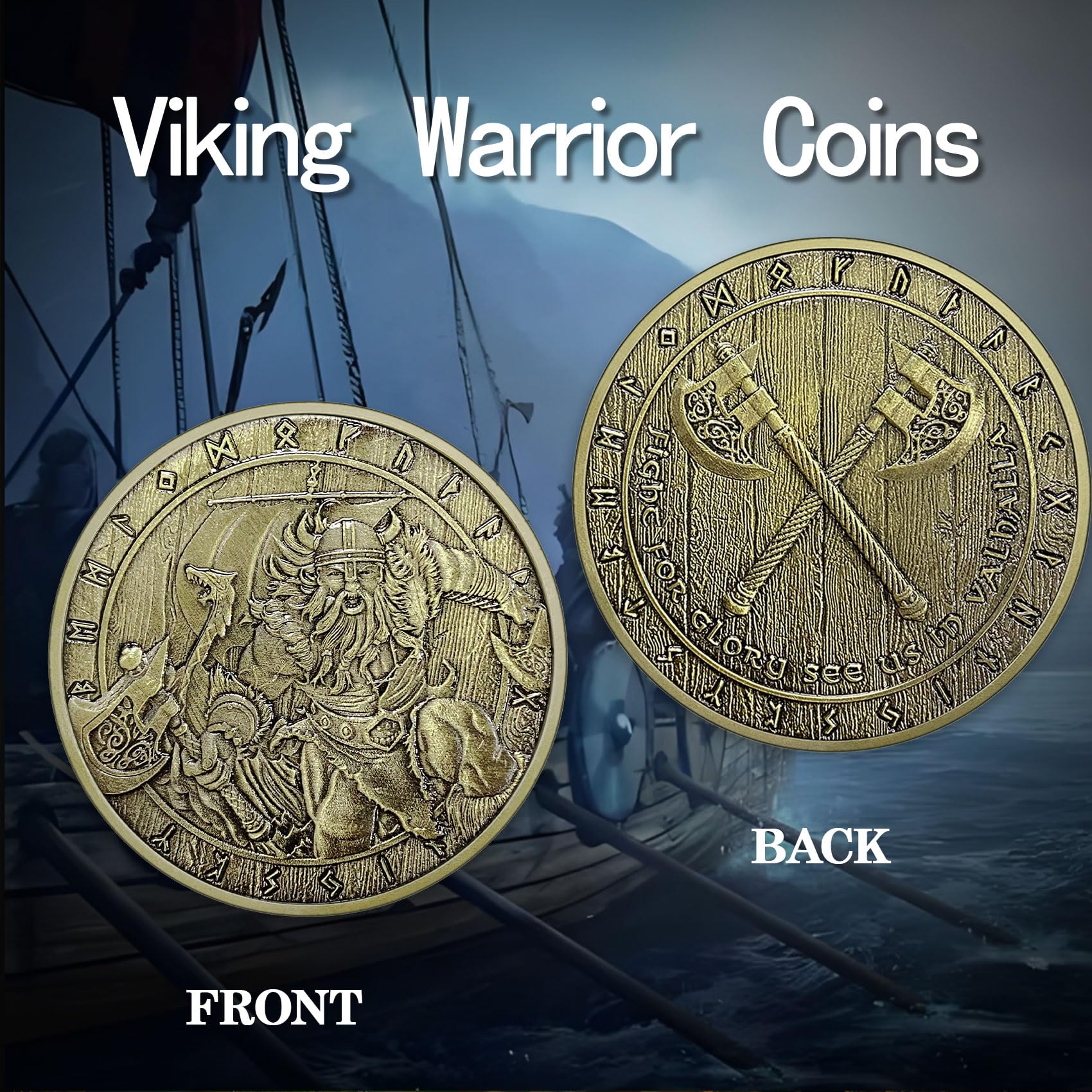 Lucky Viking Warrior Norse Mythology Viking Valhalla Coin mysite