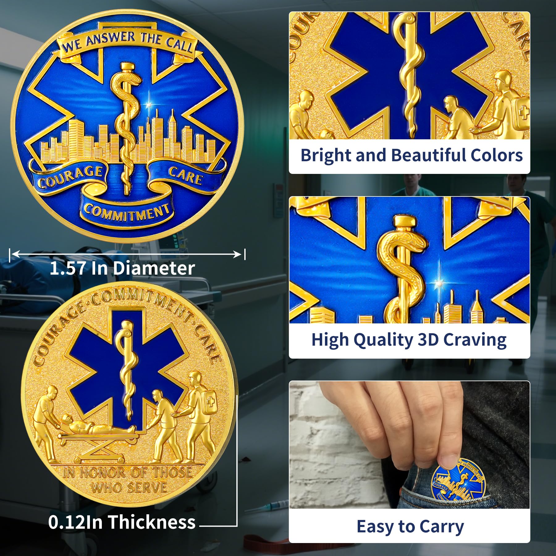 Medical Challenge Emergency Medical Services Commemorative Coins mysite