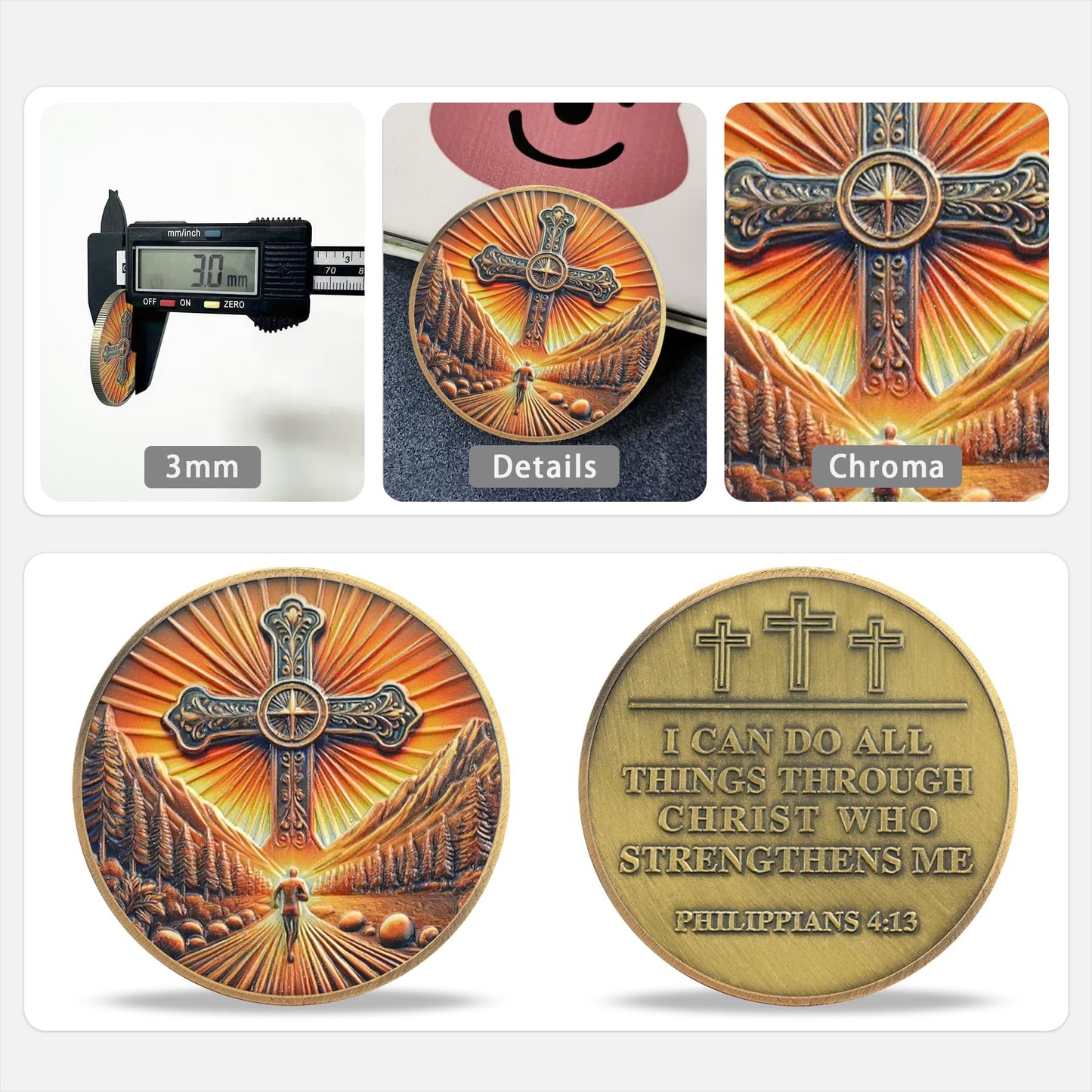 Radiant Cross Path Religious Coin mysite