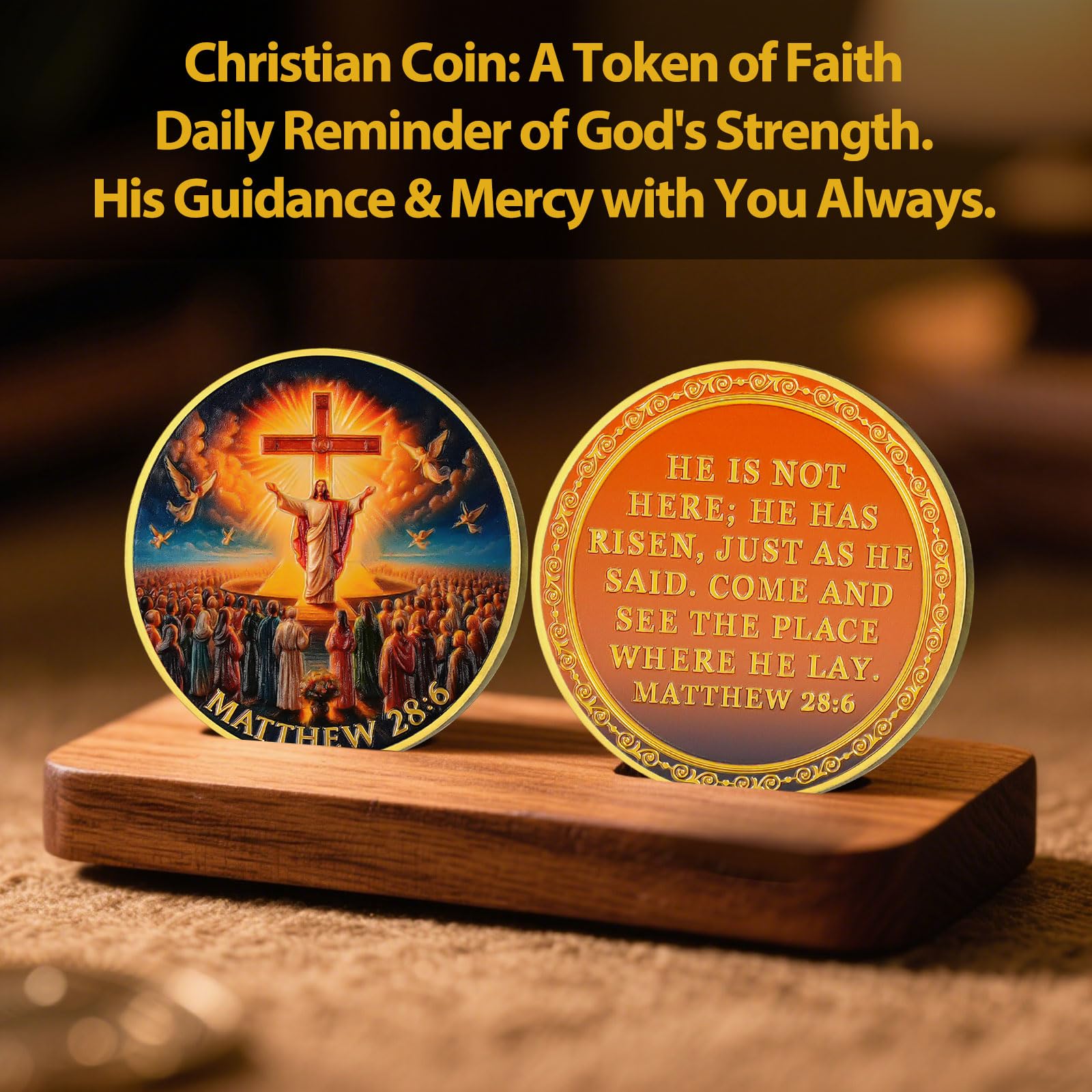 Jesus Resurrection Christian Challenge Coin mysite