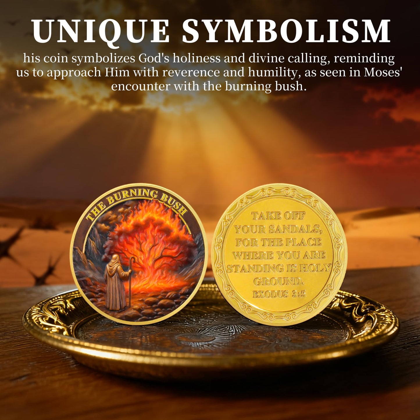 Moses Burning Bush Challenge Coin mysite
