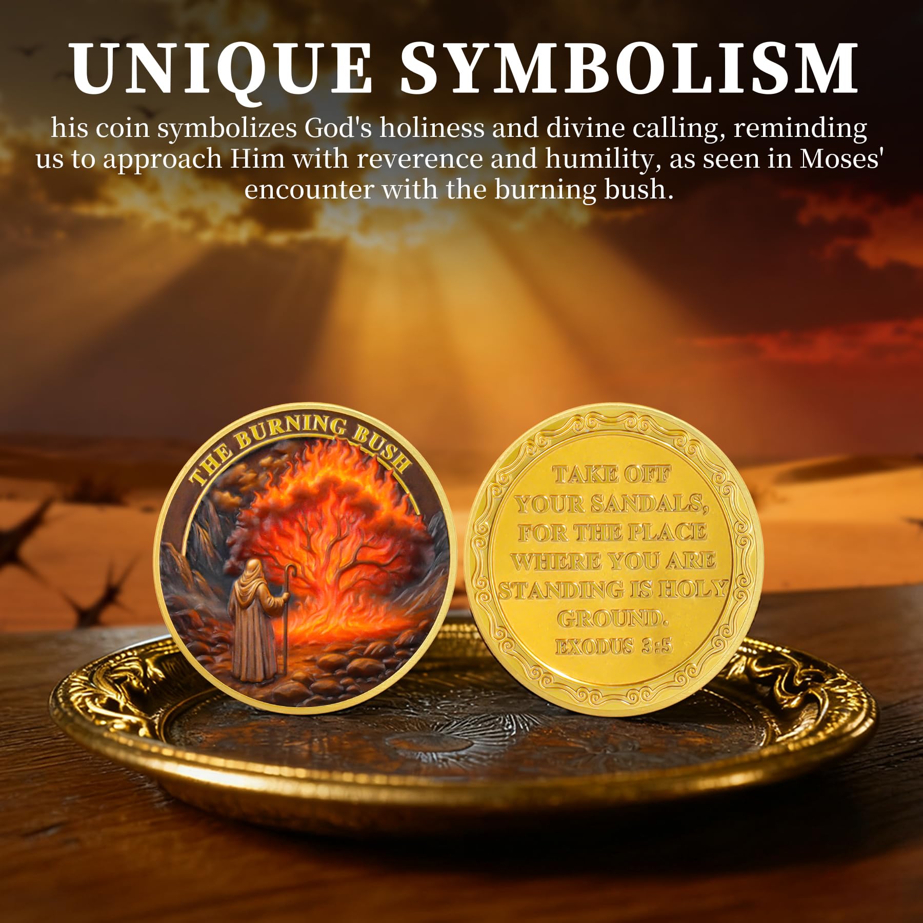 Moses Burning Bush Challenge Coin mysite