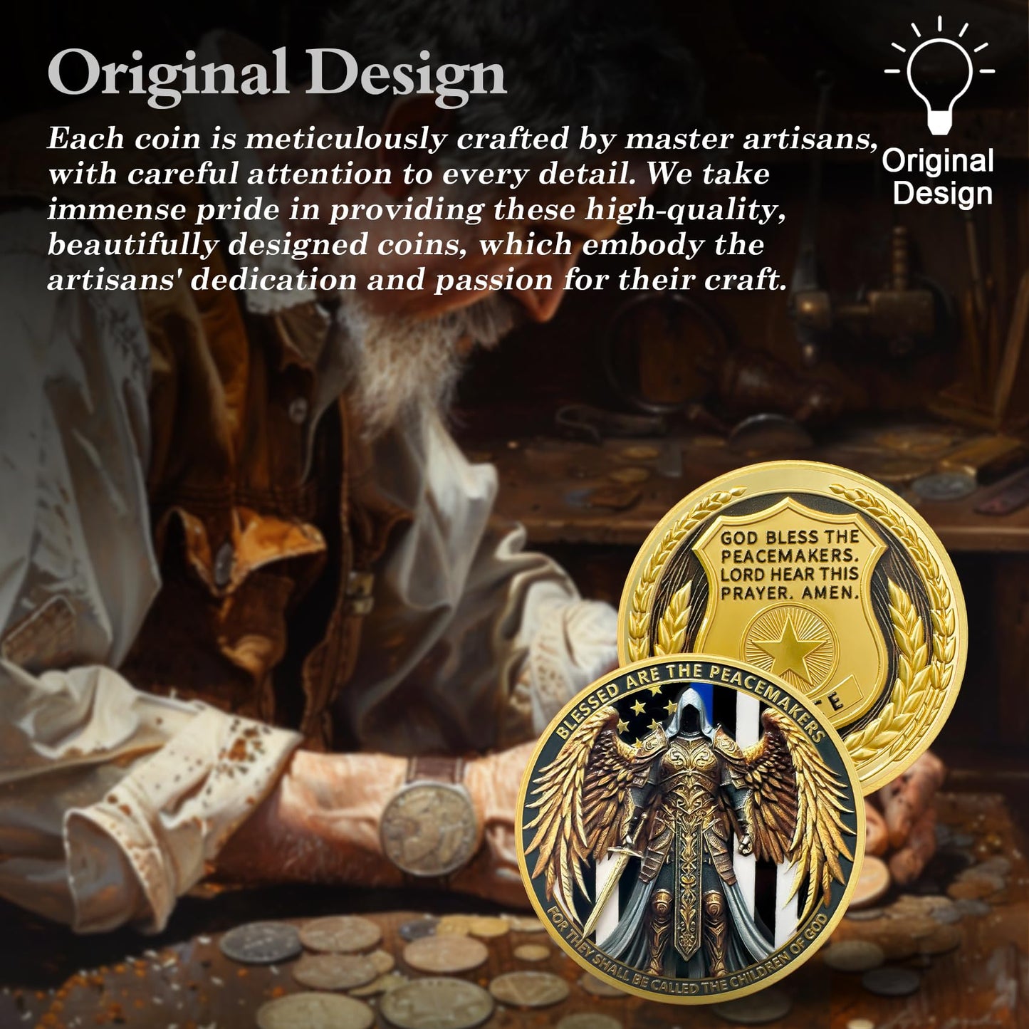 Archangel Michael Blessed Peacemakers Saint Michael Police Officers Prayer Coin mysite