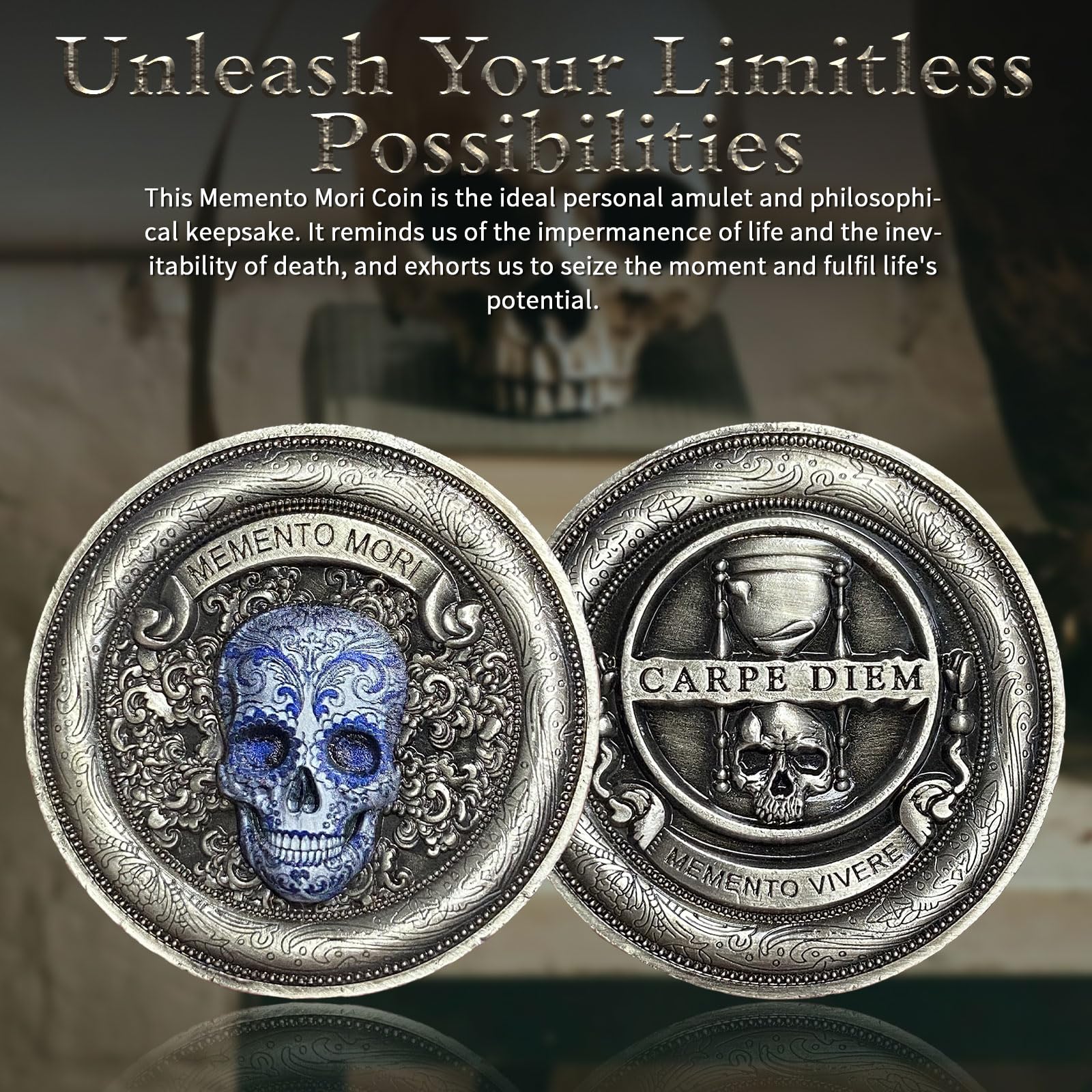 Carpe Diem Momento Mori Stoic Memento Mori Challenge Coins mysite