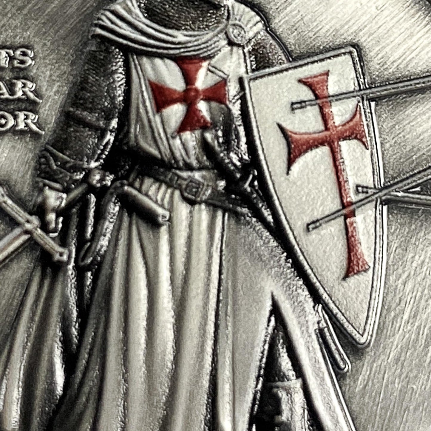 Knights Templar Warrior Standing Knight Challenge Coin mysite