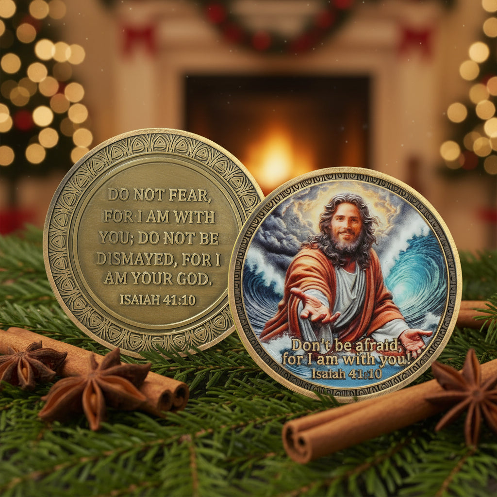 Sacred Jesus Comfort Christian Challenge Coin mysite