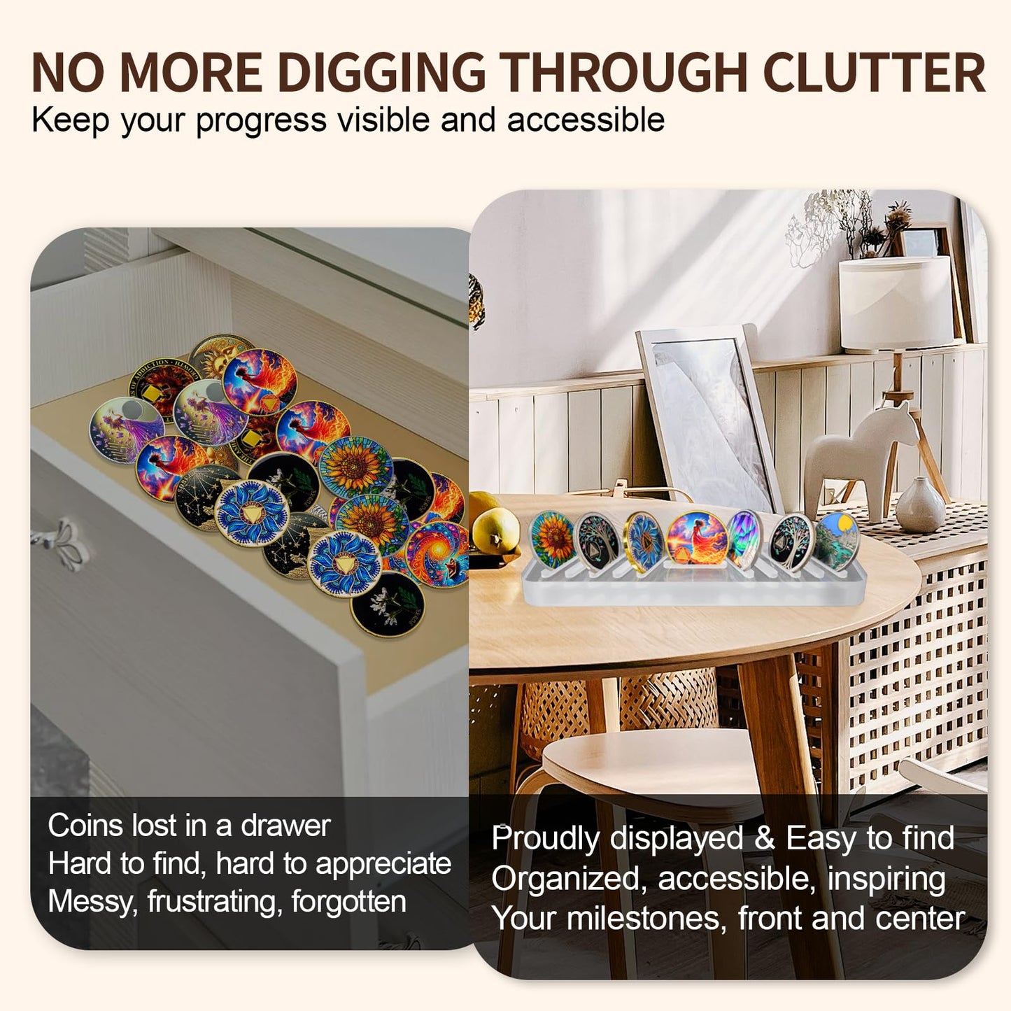 AA Chip Holder Display Case Holds 11 Sobriety Coin mysite