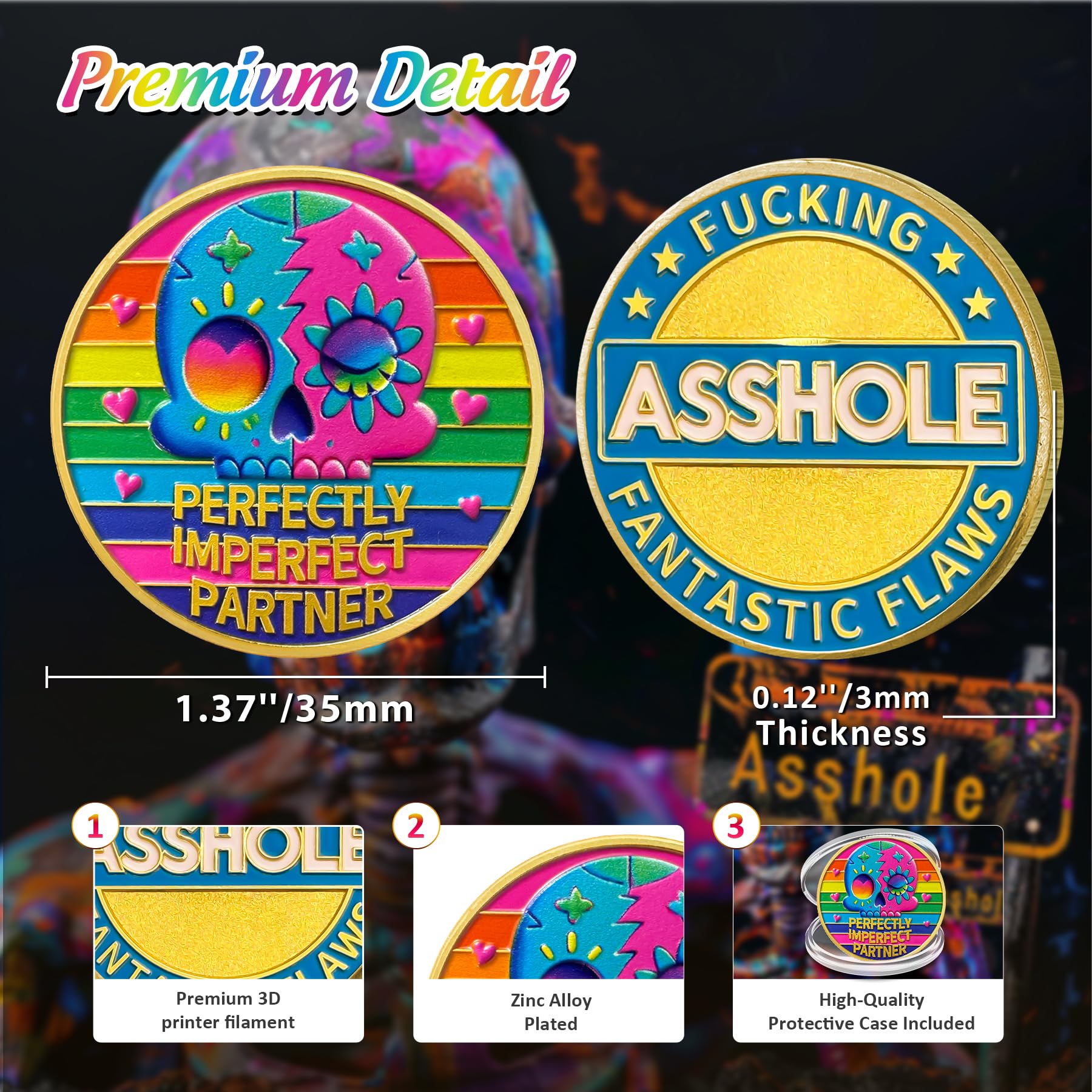 Colorful Skull Official Asshole Coin mysite
