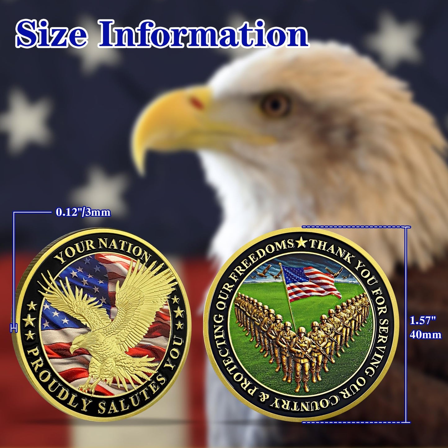 Your Nation Proudly Salutes You Military Veterans Challenge Coin mysite