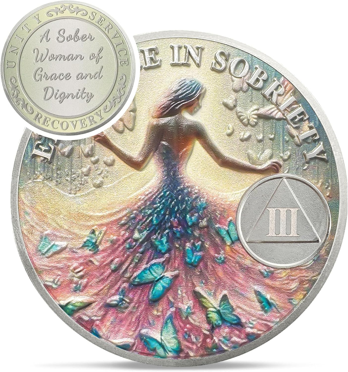 Personalized Sister Power Sobriety Coin – Recovery Gift for Women mysite