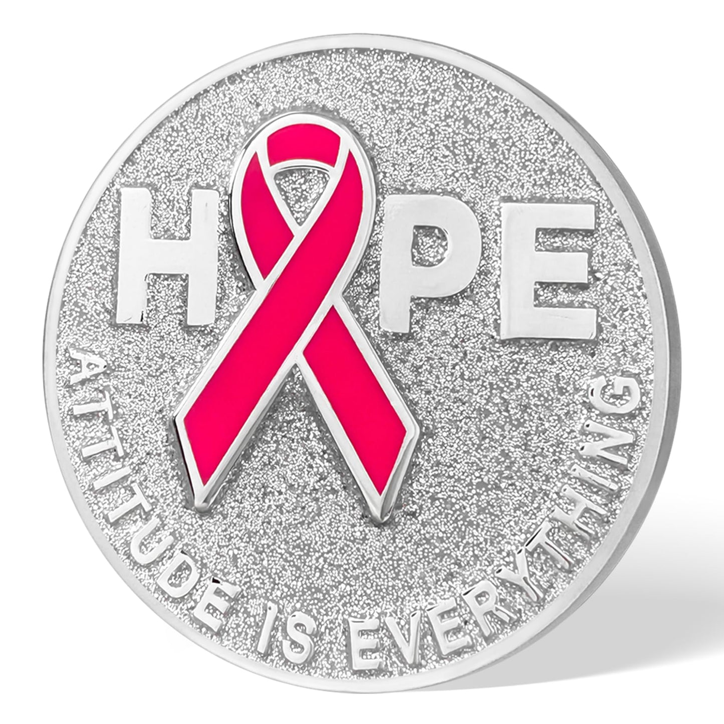 Pink Ribbon Breast Cancer Coin for Cancer Care Awareness Accessories mysite