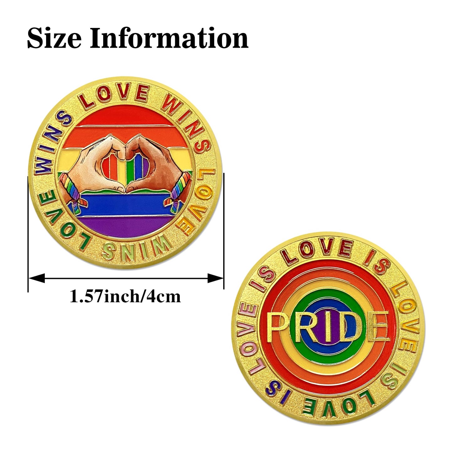 Love is Love Pride Coin Rainbow Pride LGBTQ  Coin mysite