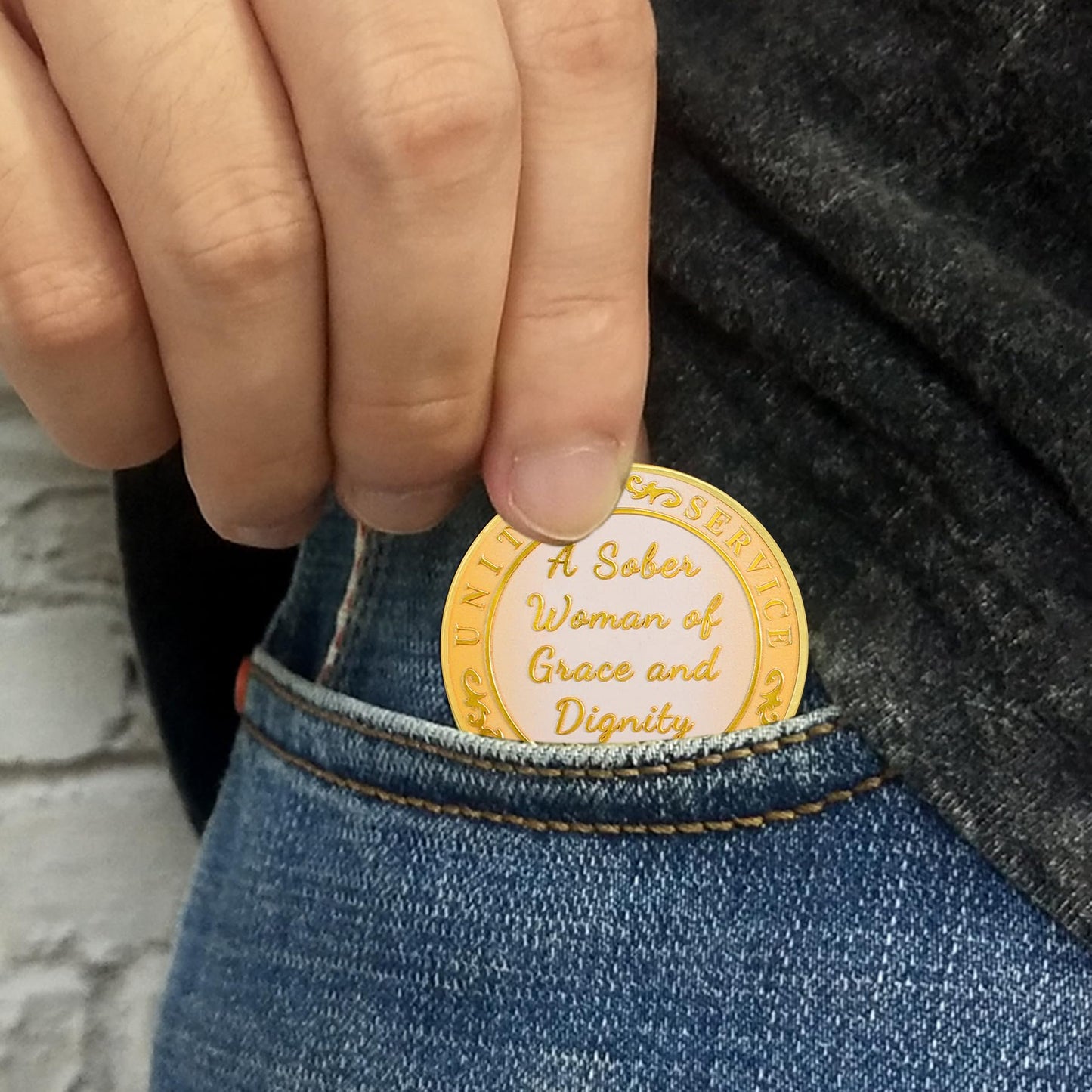 Elegance in Sobriety Coin for Women mysite