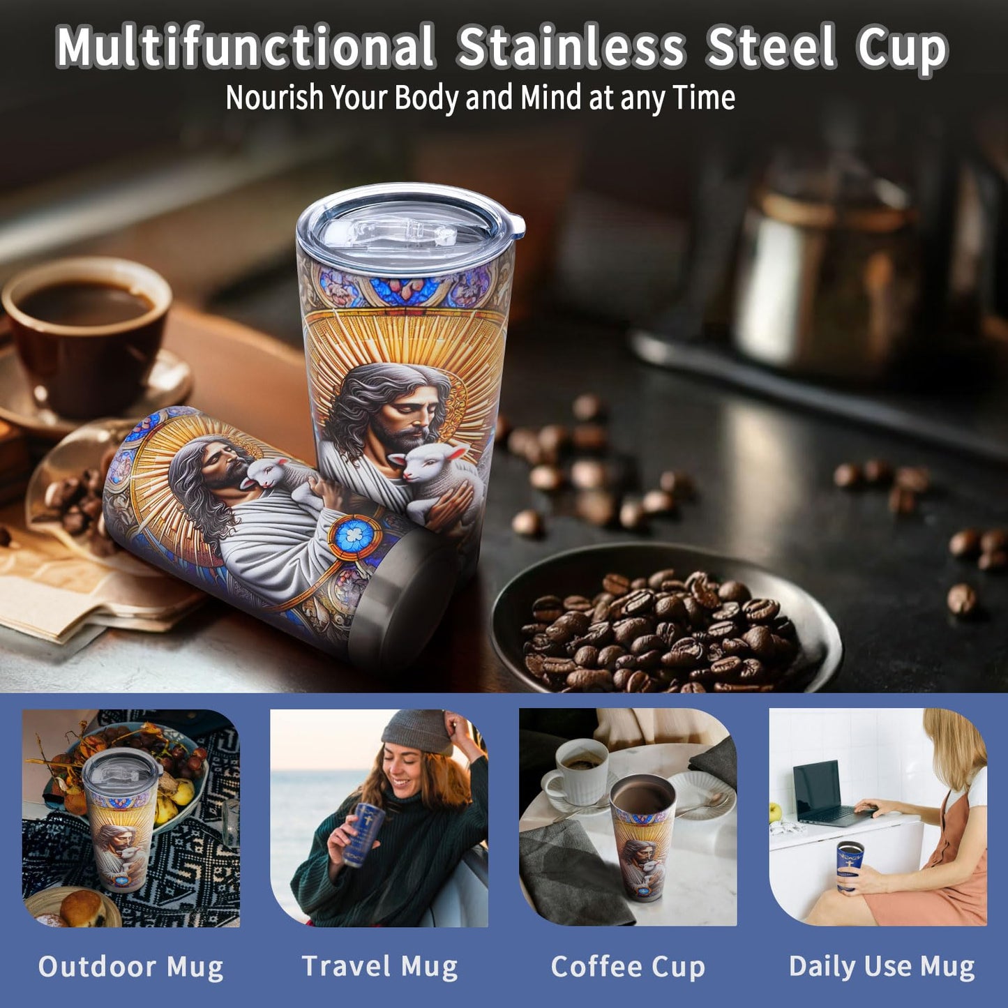 20 Oz Stainless Steel Tumbler, Double-layer 304 Vacuum Insulated Cup mysite