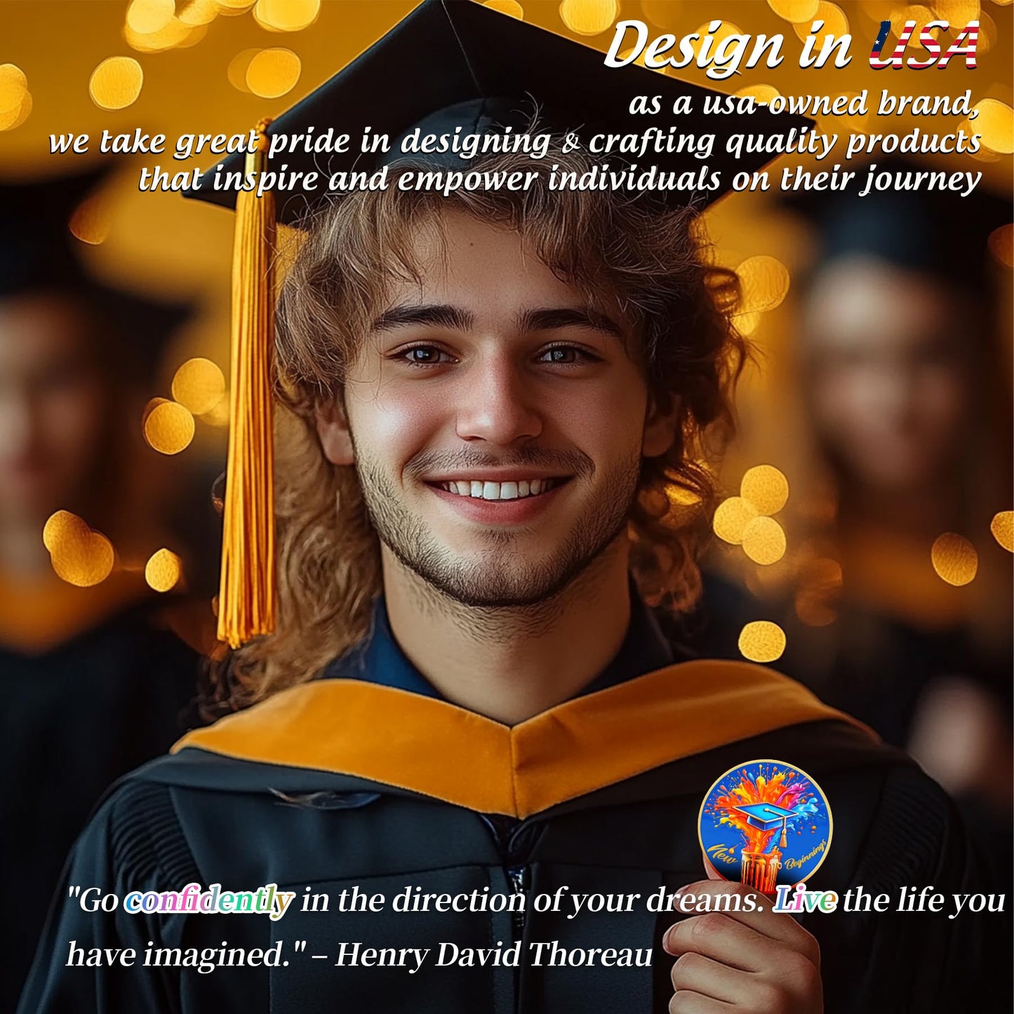 New Beginnings Motivational  Graduation Celebration Coin mysite