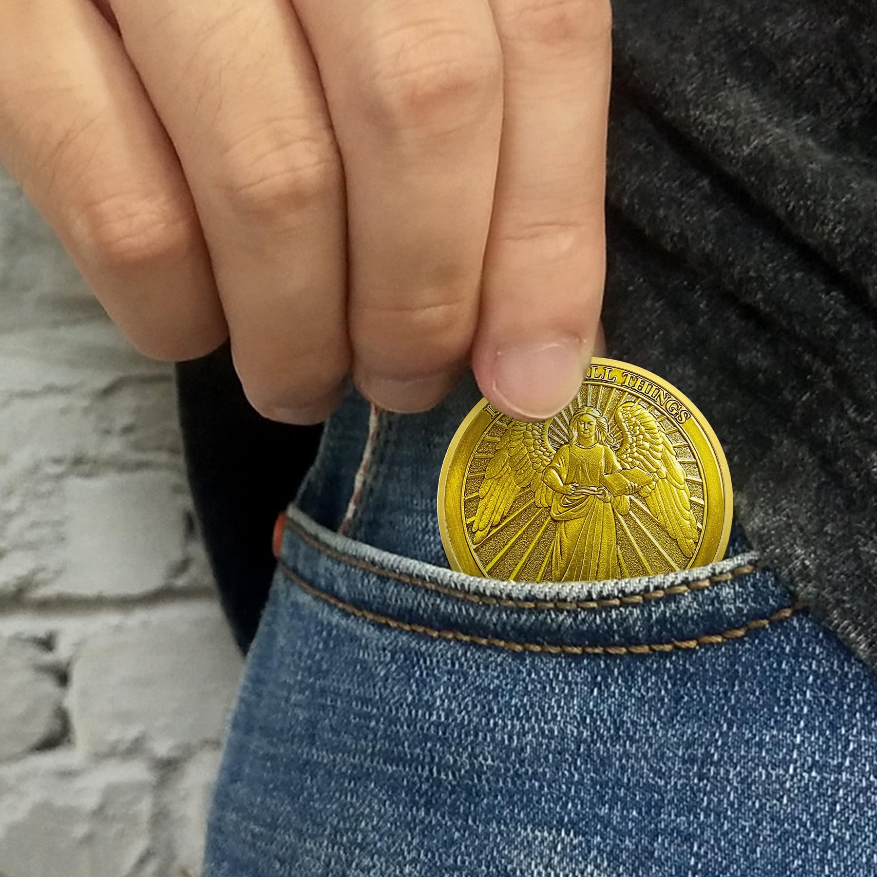 Christian Angel Radiance Religious Challenge Coin mysite