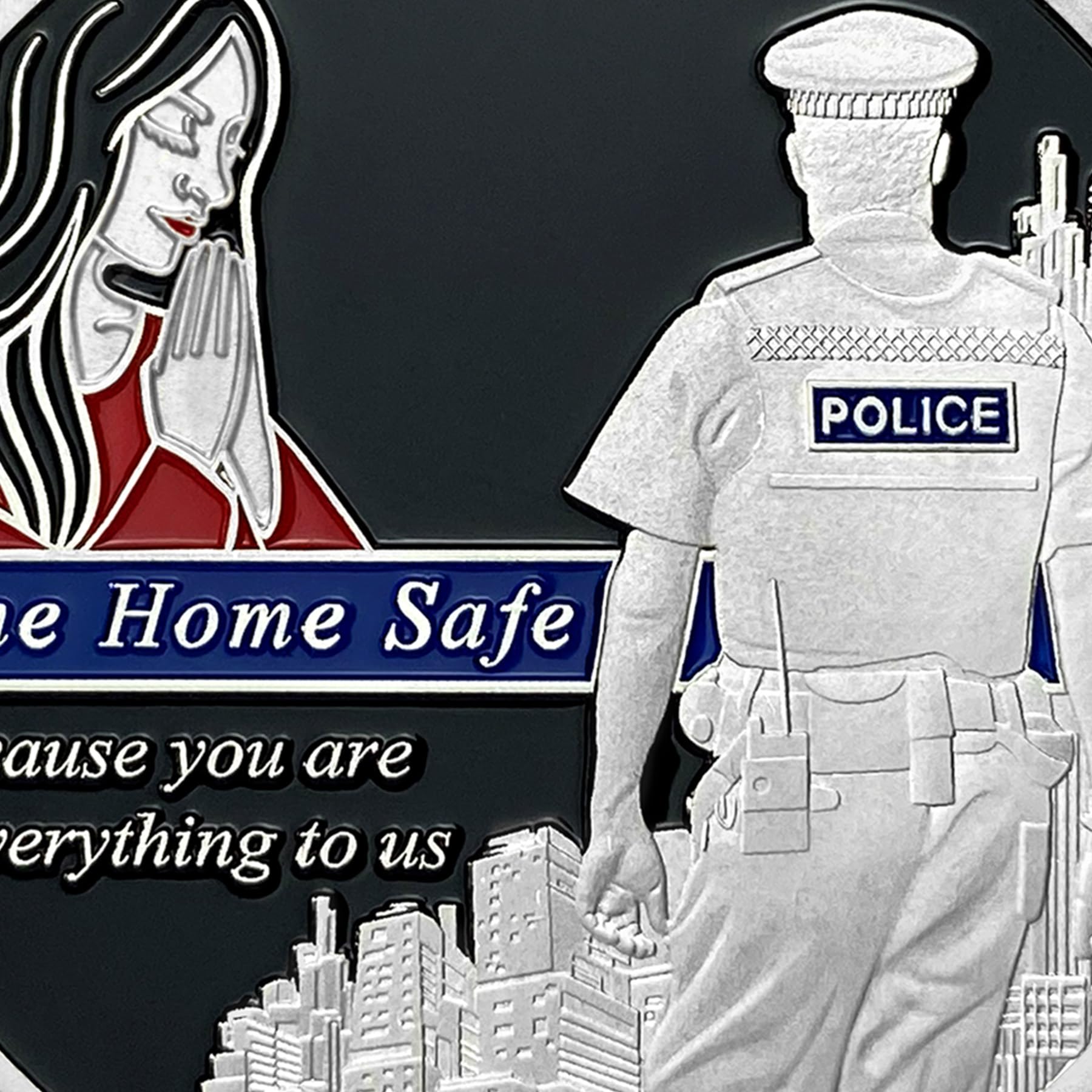 Come Home Safe Police Officer Challenge Coin mysite