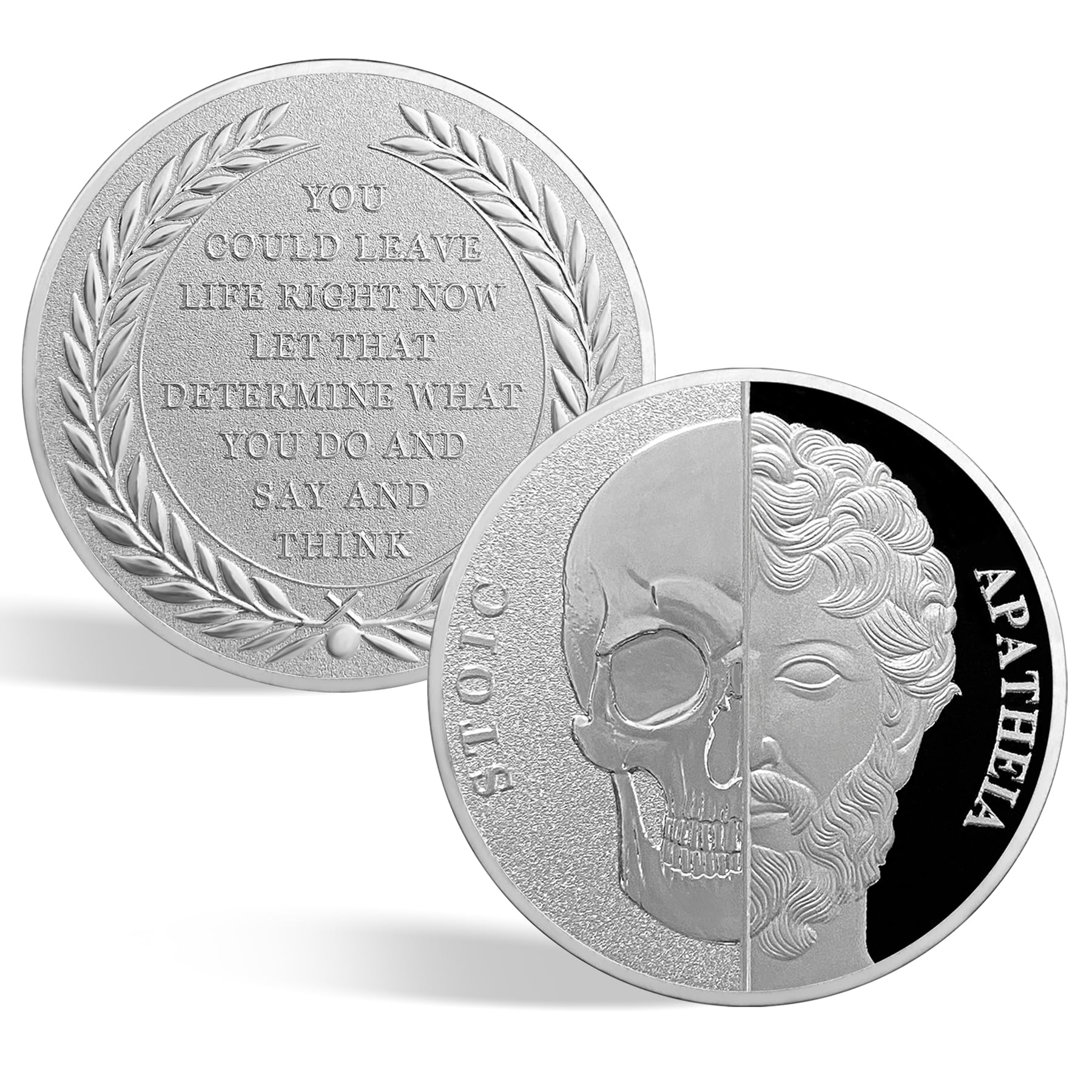 Memento Mori Coin Stoic  Inspirational Reminder Coin mysite