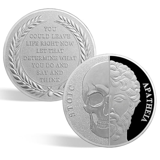 Memento Mori Coin Stoic  Inspirational Reminder Coin mysite