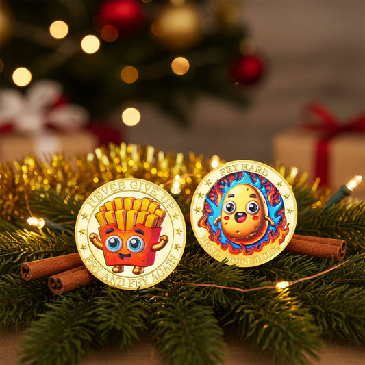 Fry Hard Potato Inspirational Challenge Coin mysite