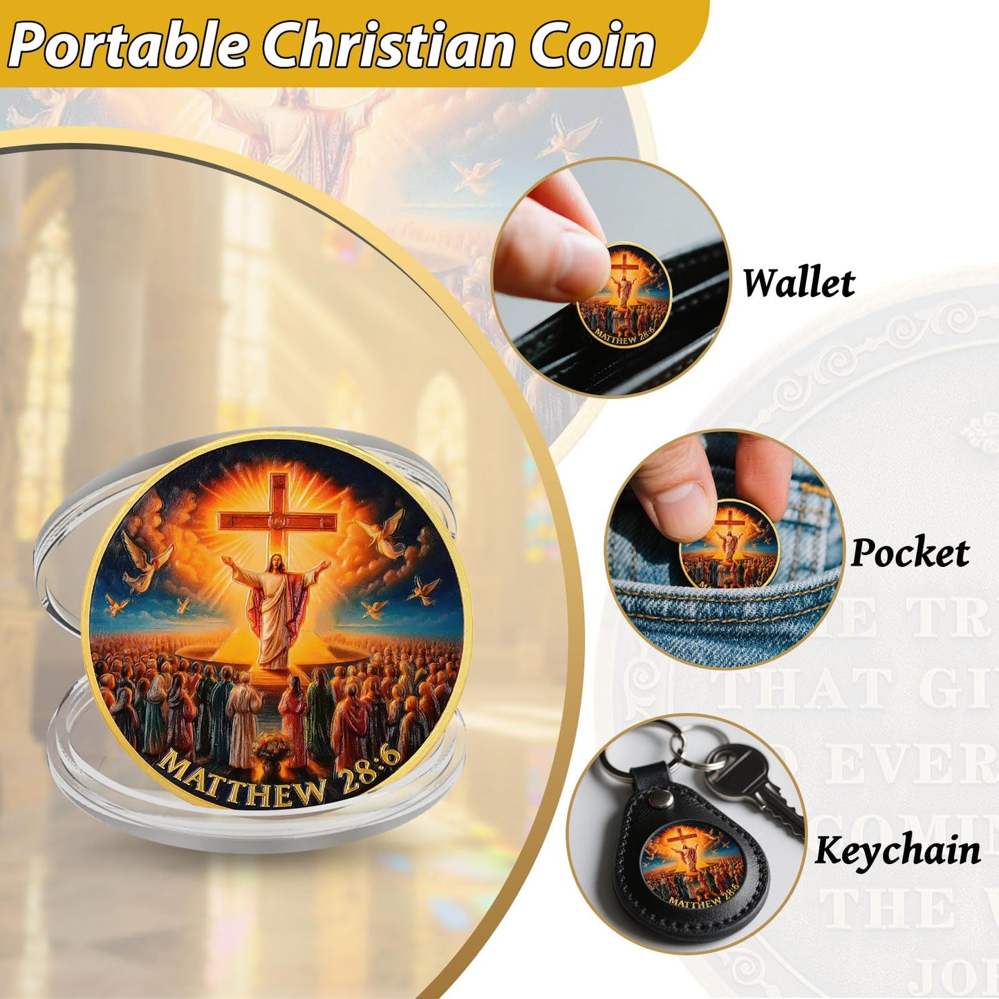 Jesus Resurrection Christian Challenge Coin mysite
