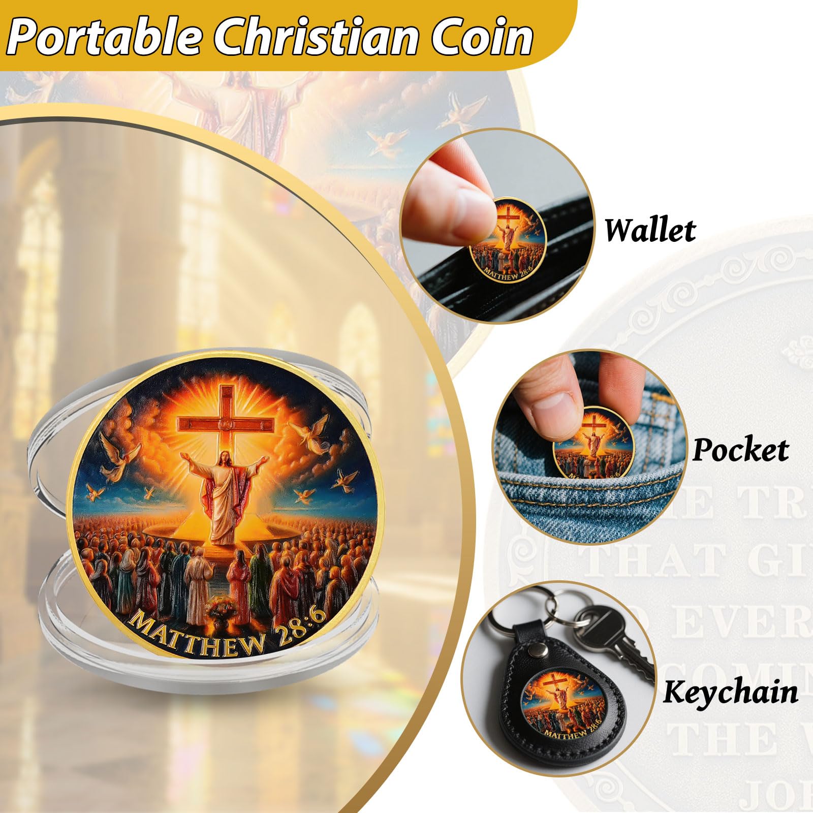 Jesus Resurrection Christian Challenge Coin mysite