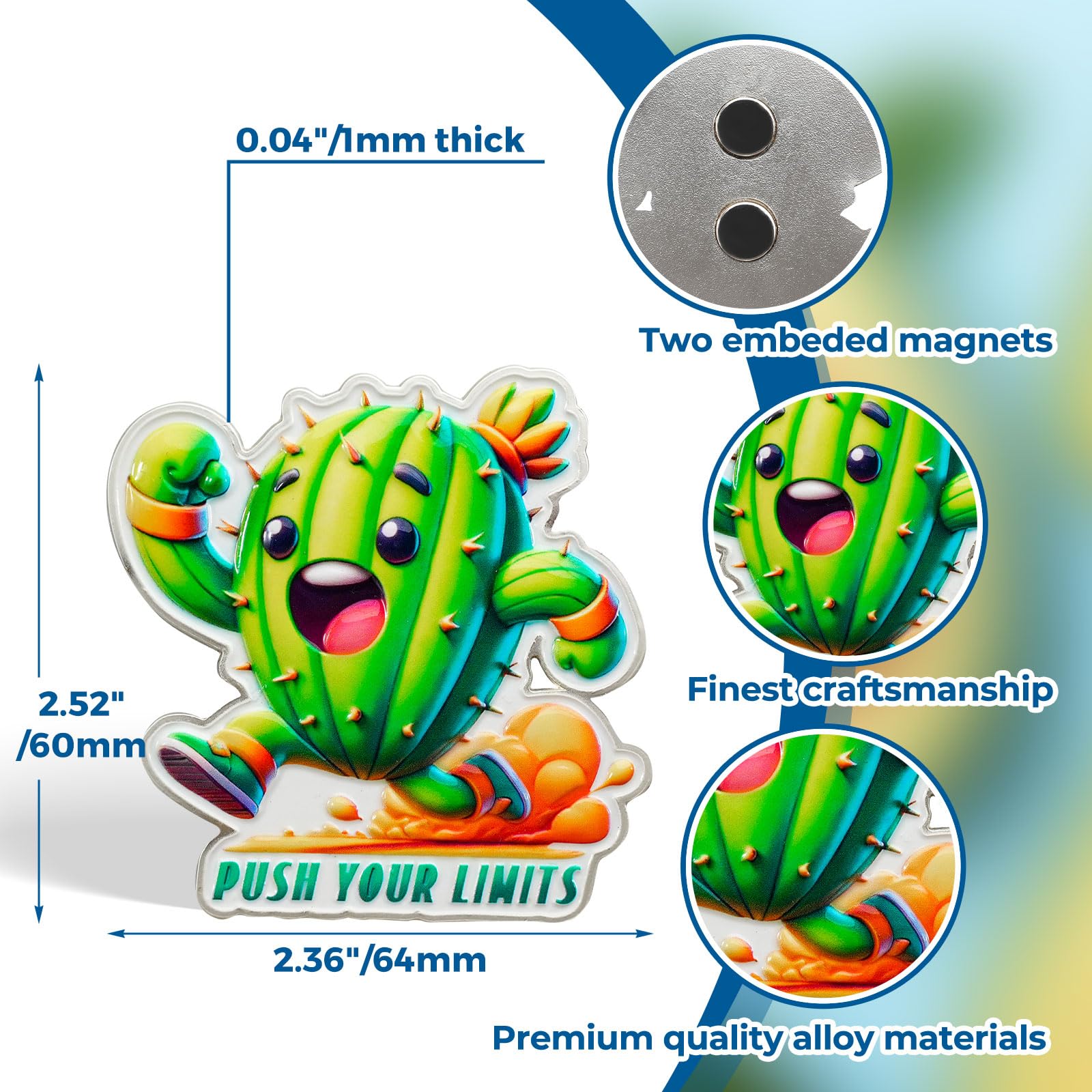 Push Your Limits Motivational Funny Fridge Magnets mysite