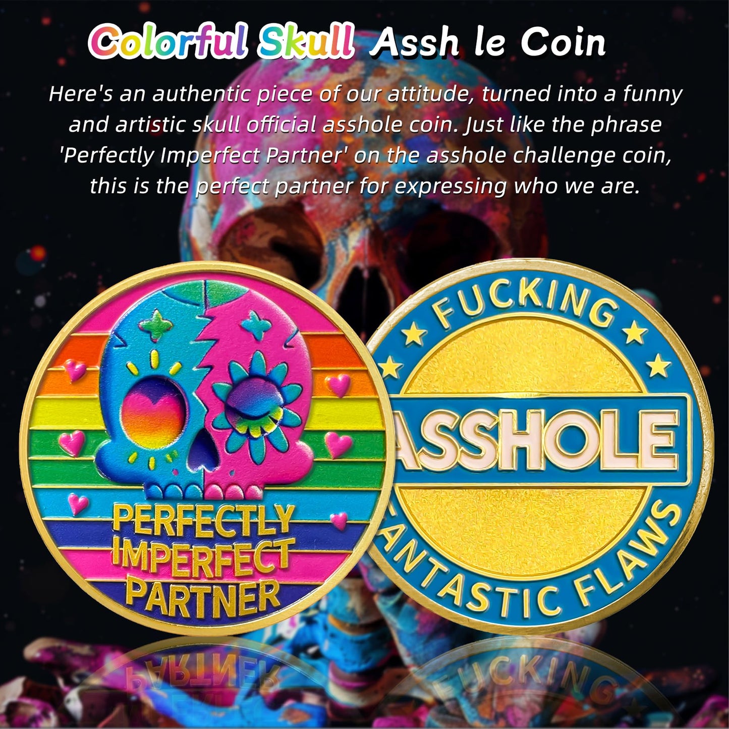 Colorful Skull Official Asshole Coin mysite