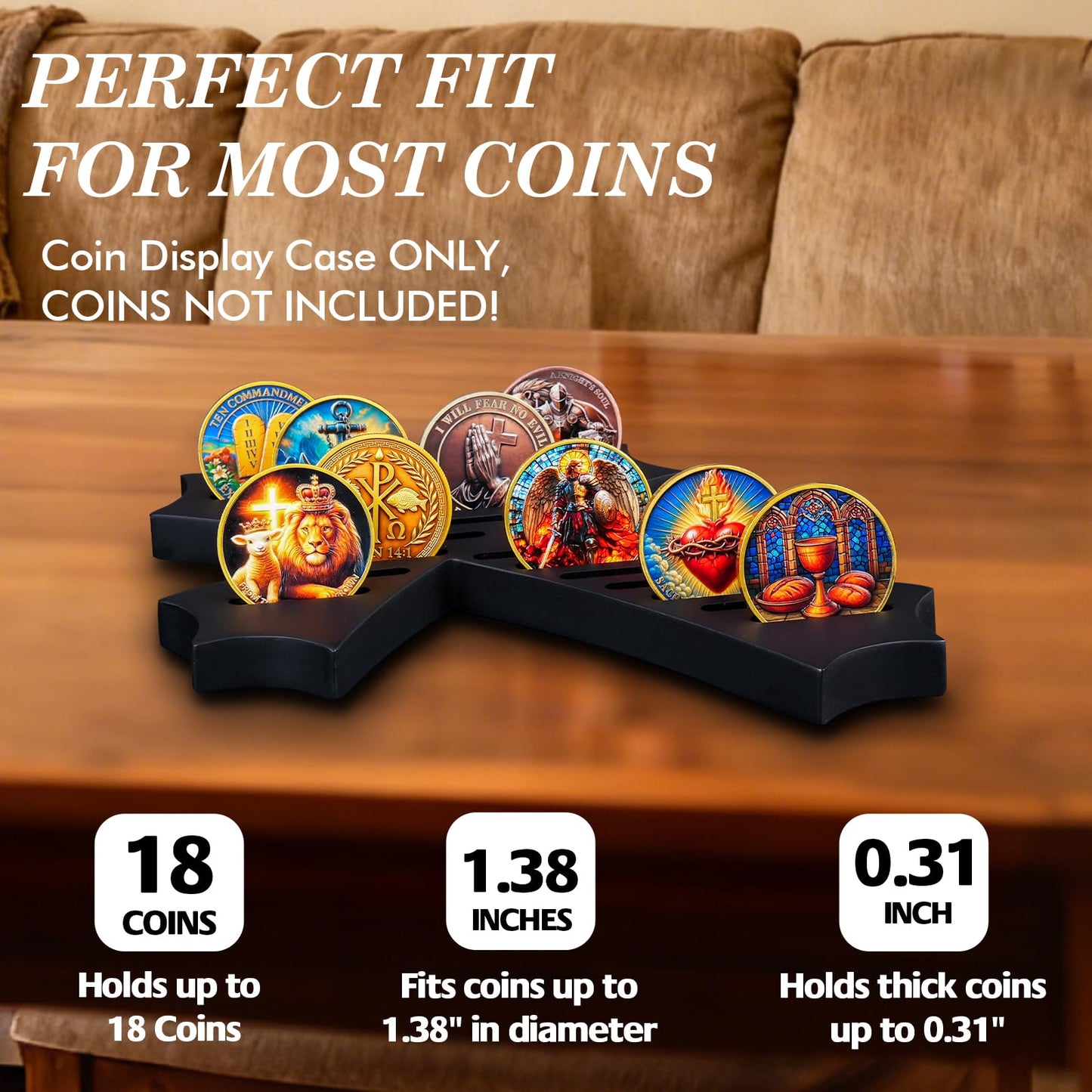 Chrisian Religious Challenge Coin Display Case Holder mysite