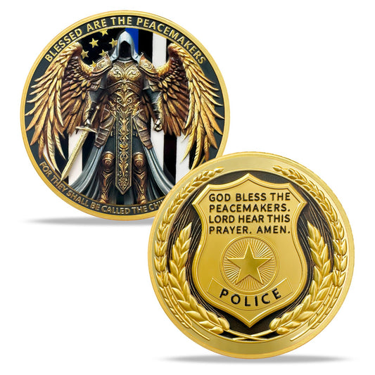 Archangel Michael Blessed Peacemakers Saint Michael Police Officers Prayer Coin mysite