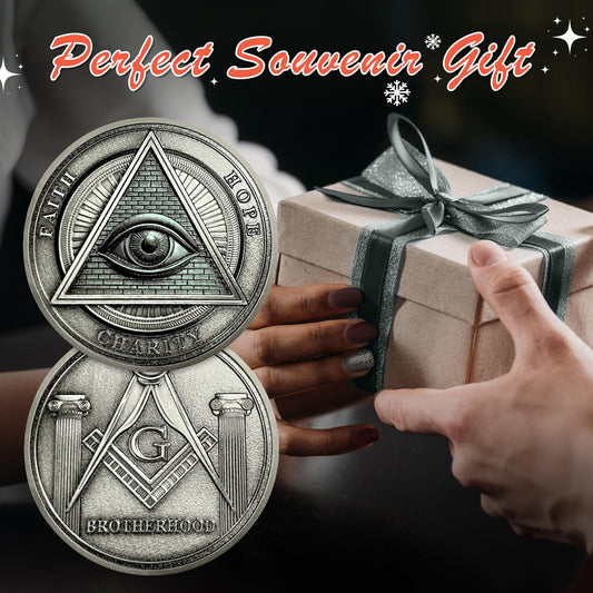 All-Seeing Eye Masonic Challenge Coin mysite