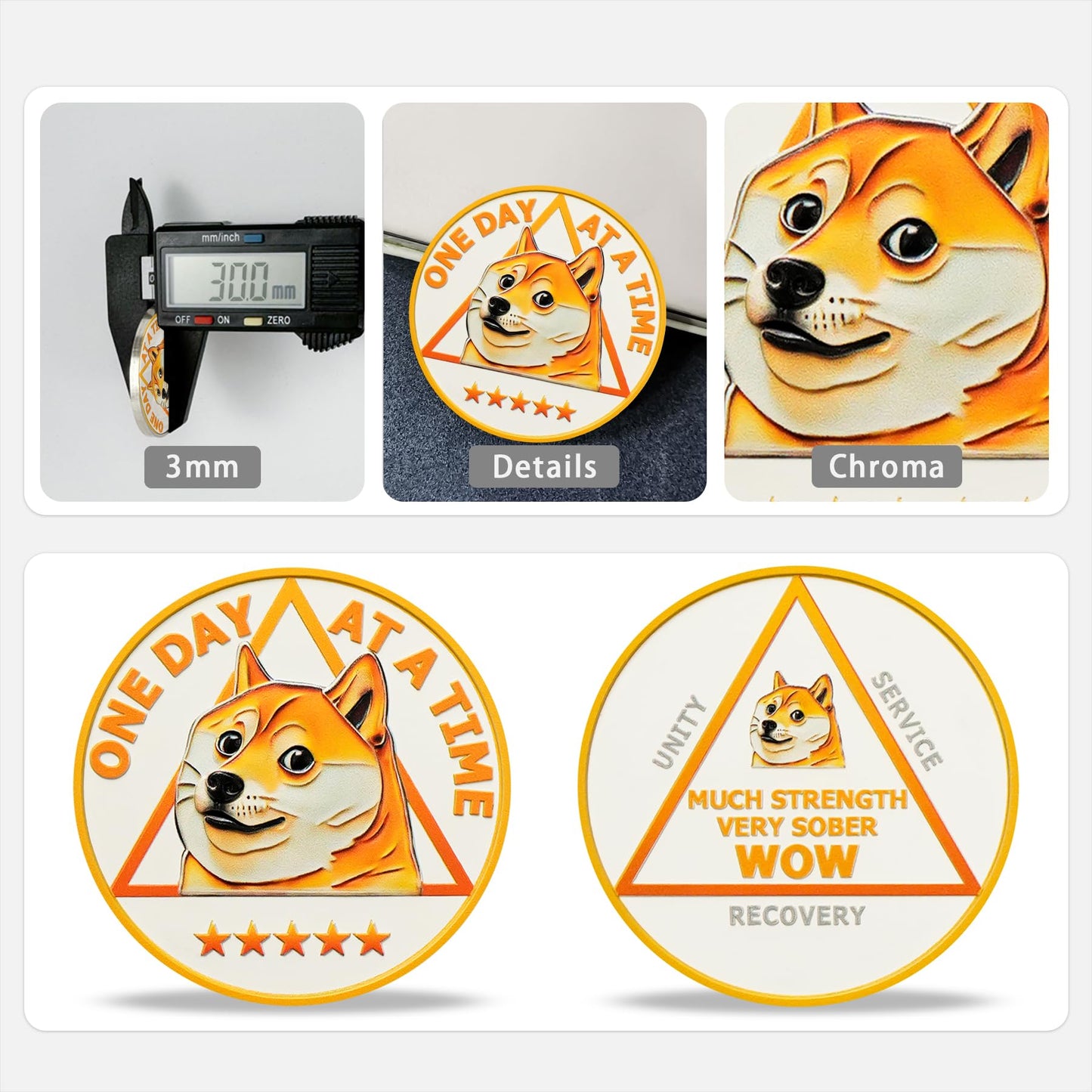 Funny Dog Meme & Triangle Symbol Doge Sobriety Coin mysite