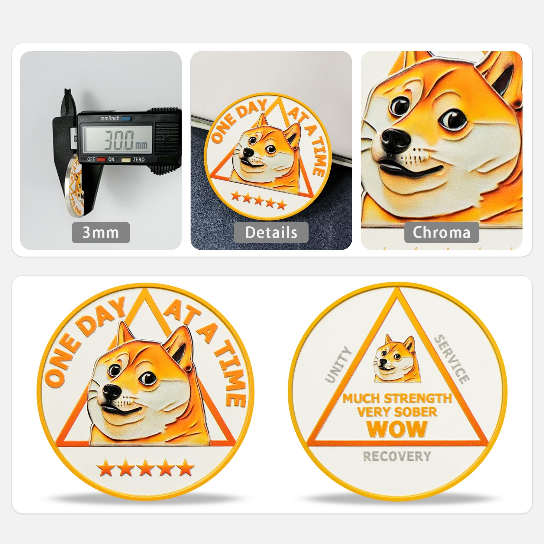 Funny Dog Meme & Triangle Symbol Doge Sobriety Coin mysite