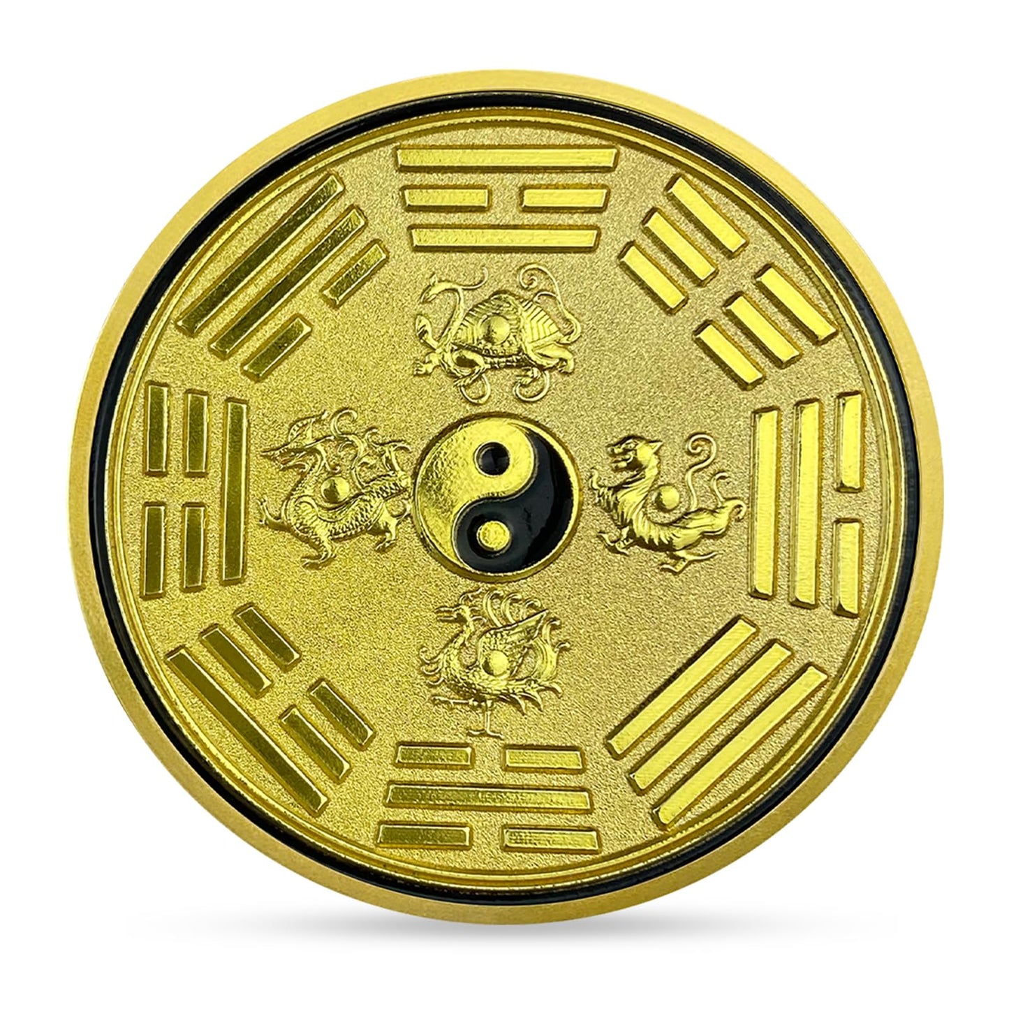 Chinese Coins Ancient Mythical Creatures Blue Dragon Lucky Coin Lottery Ticket Scratcher Tool Attract Good Luck Novelty Coins Lucky Charms Challenge Coins mysite