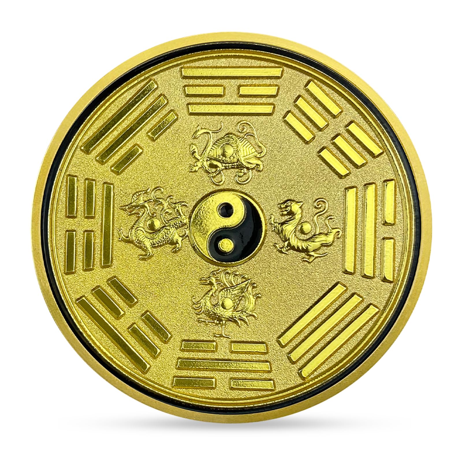 Chinese Coins Ancient Mythical Creatures Blue Dragon Lucky Coin Lottery Ticket Scratcher Tool Attract Good Luck Novelty Coins Lucky Charms Challenge Coins mysite
