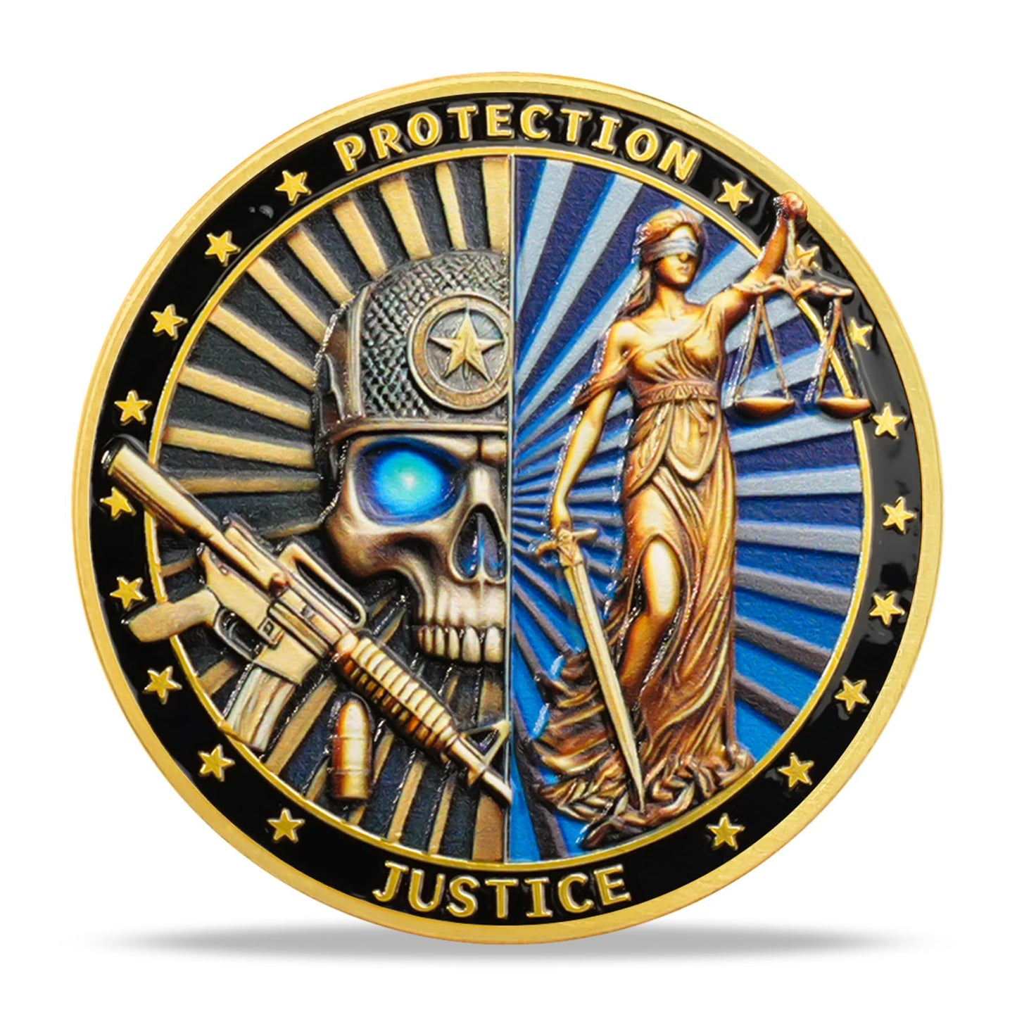 Police Challenge Coin Law Enforcement Service and Integrity Medallion mysite