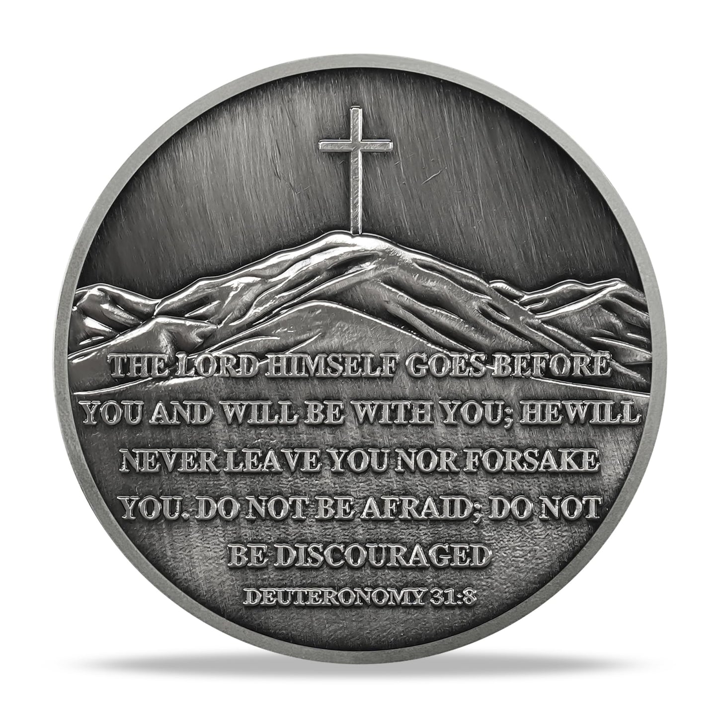 Mountain Trail Footprints Religious Coin mysite