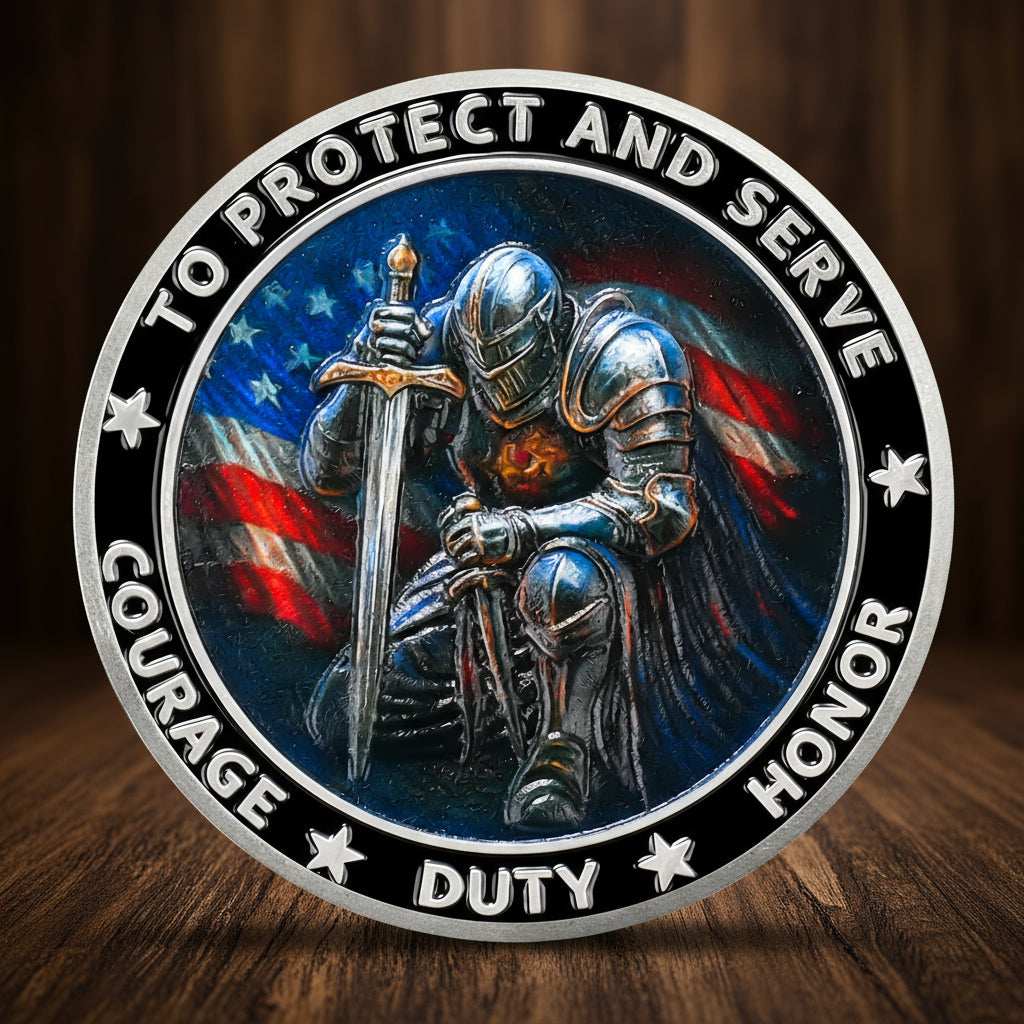 "Knights of Duty" Police Challenge Coin mysite