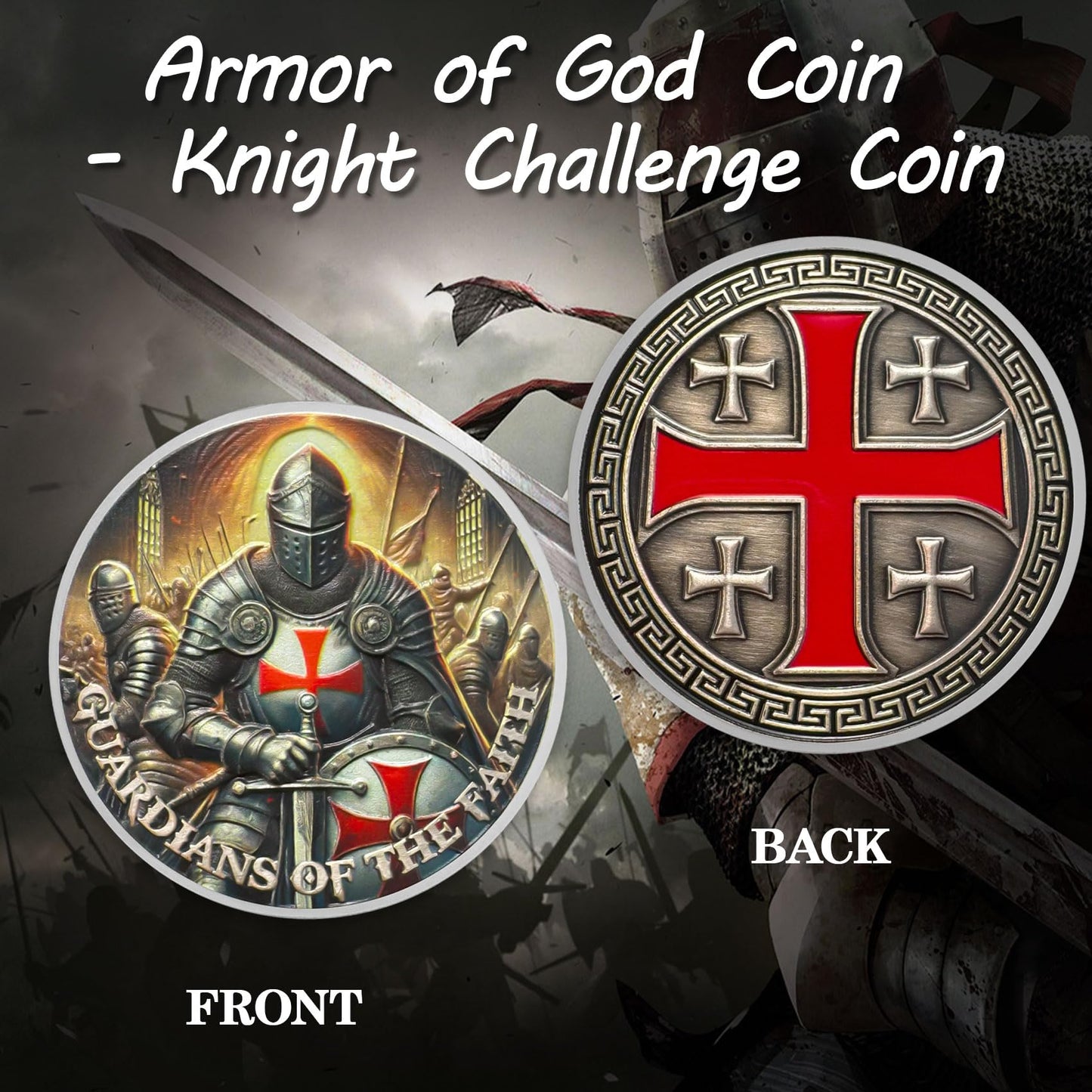 Knights Templar Coin Christian Knight Challenge Coins mysite