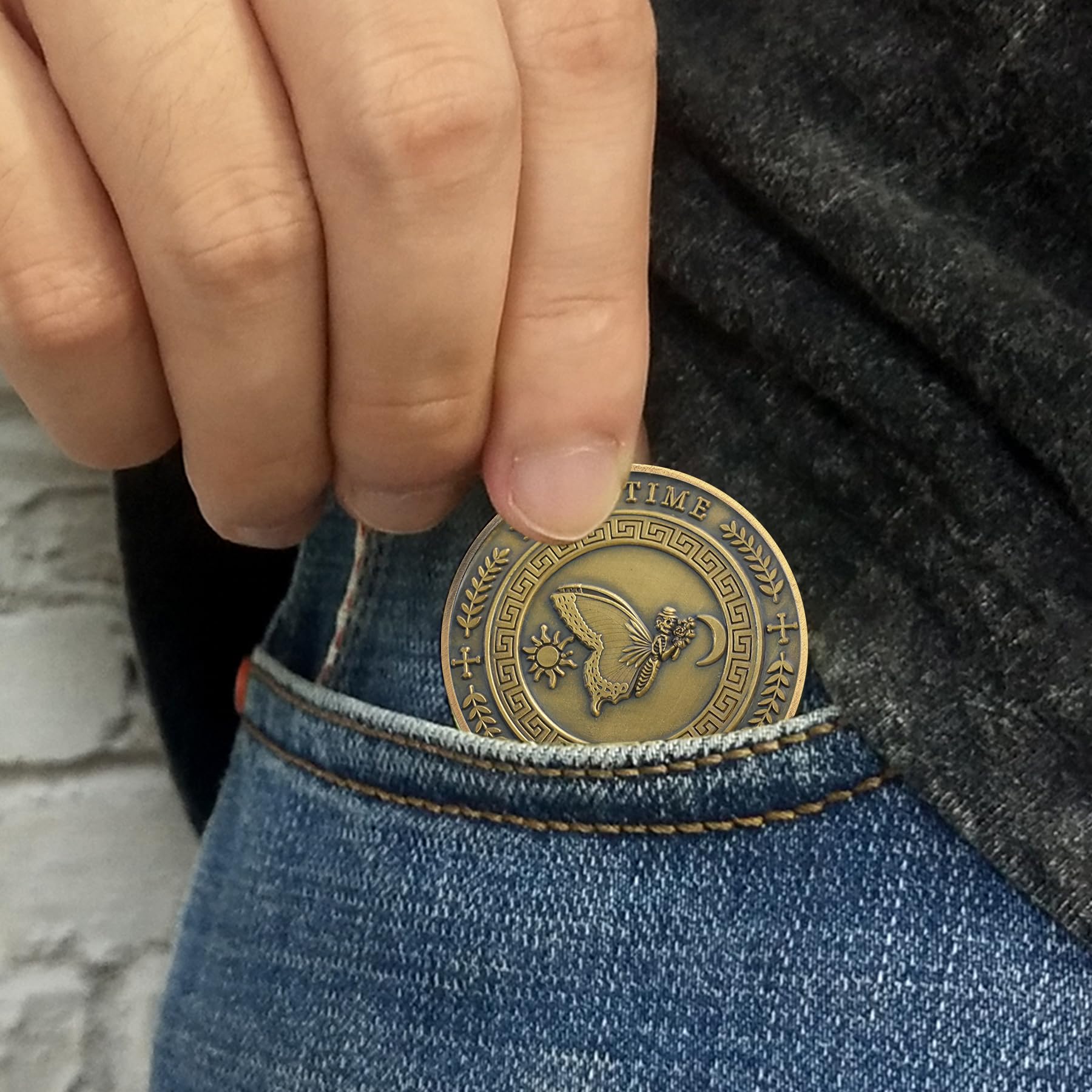 Your Time is Limited Inspirational Stoicism Memento Mori Coin mysite