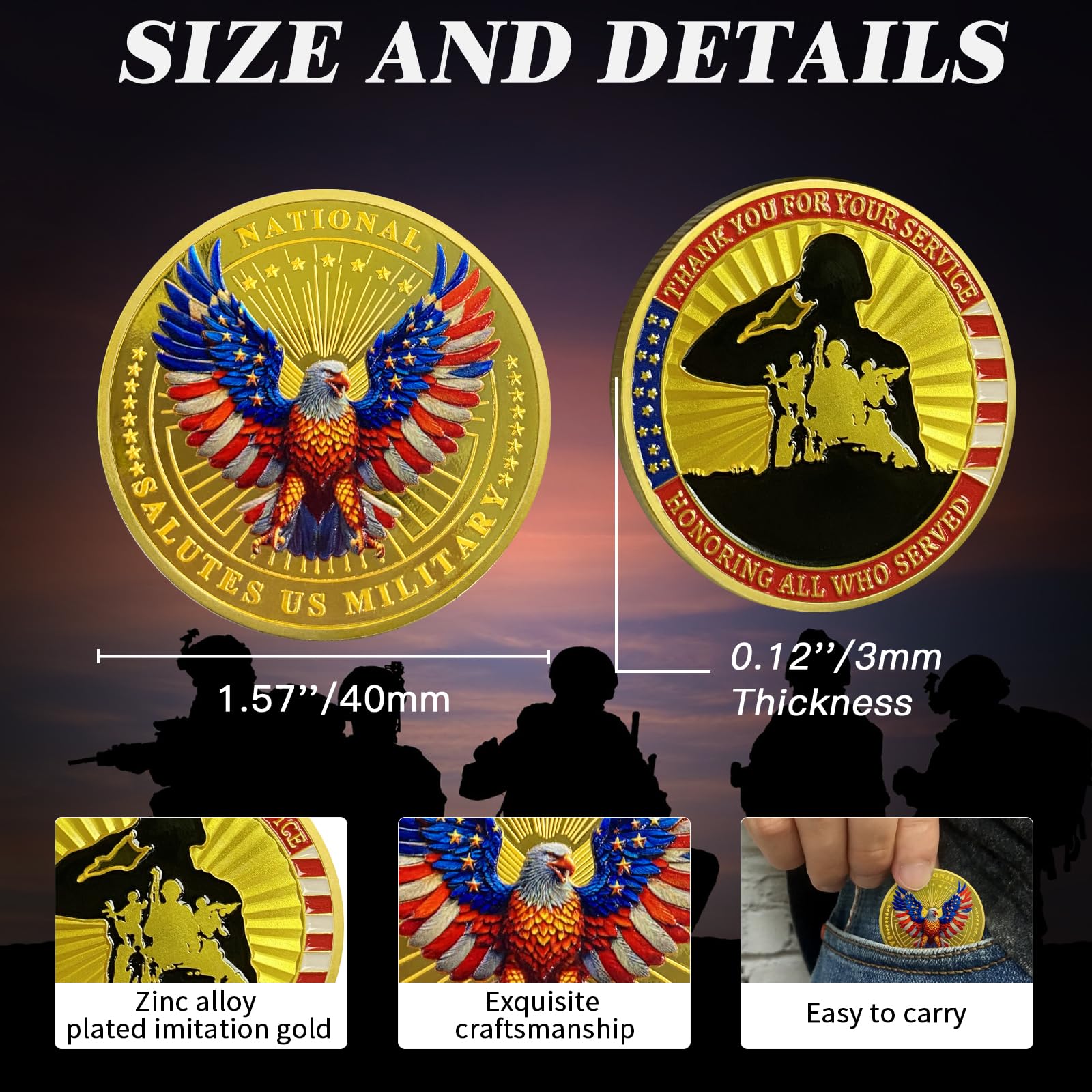 National Salutes US Military Veteran Challenge Coins mysite