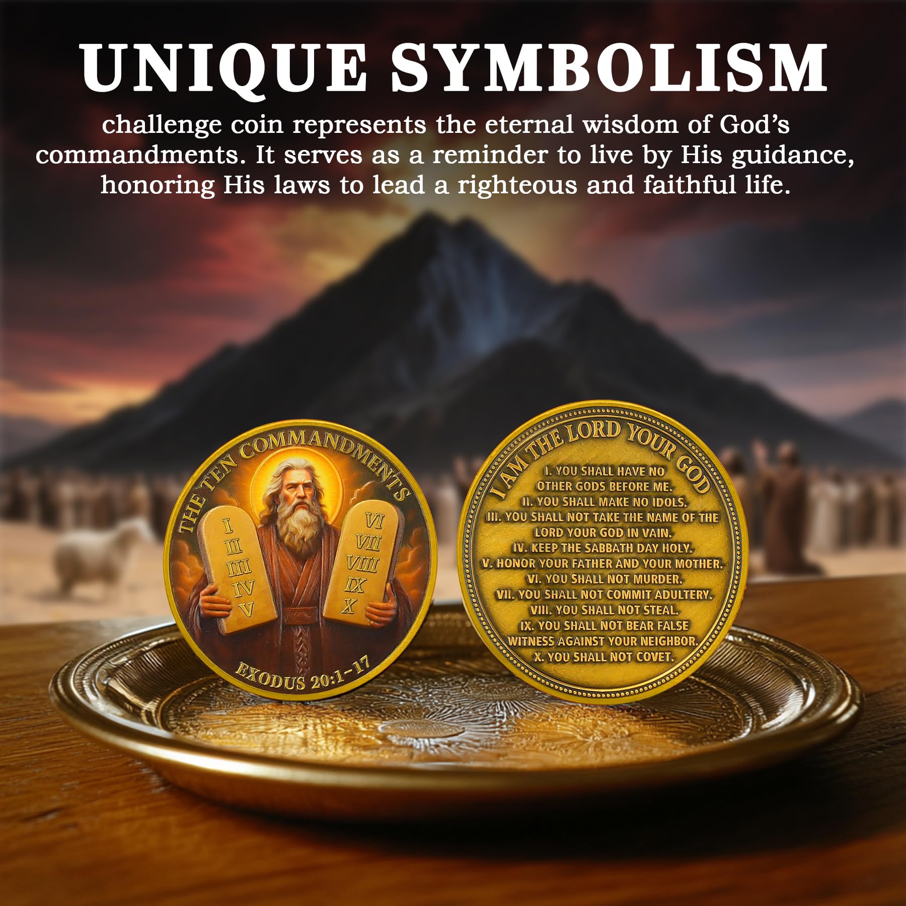 Ten Commandments Prayer  Challenge Coin mysite