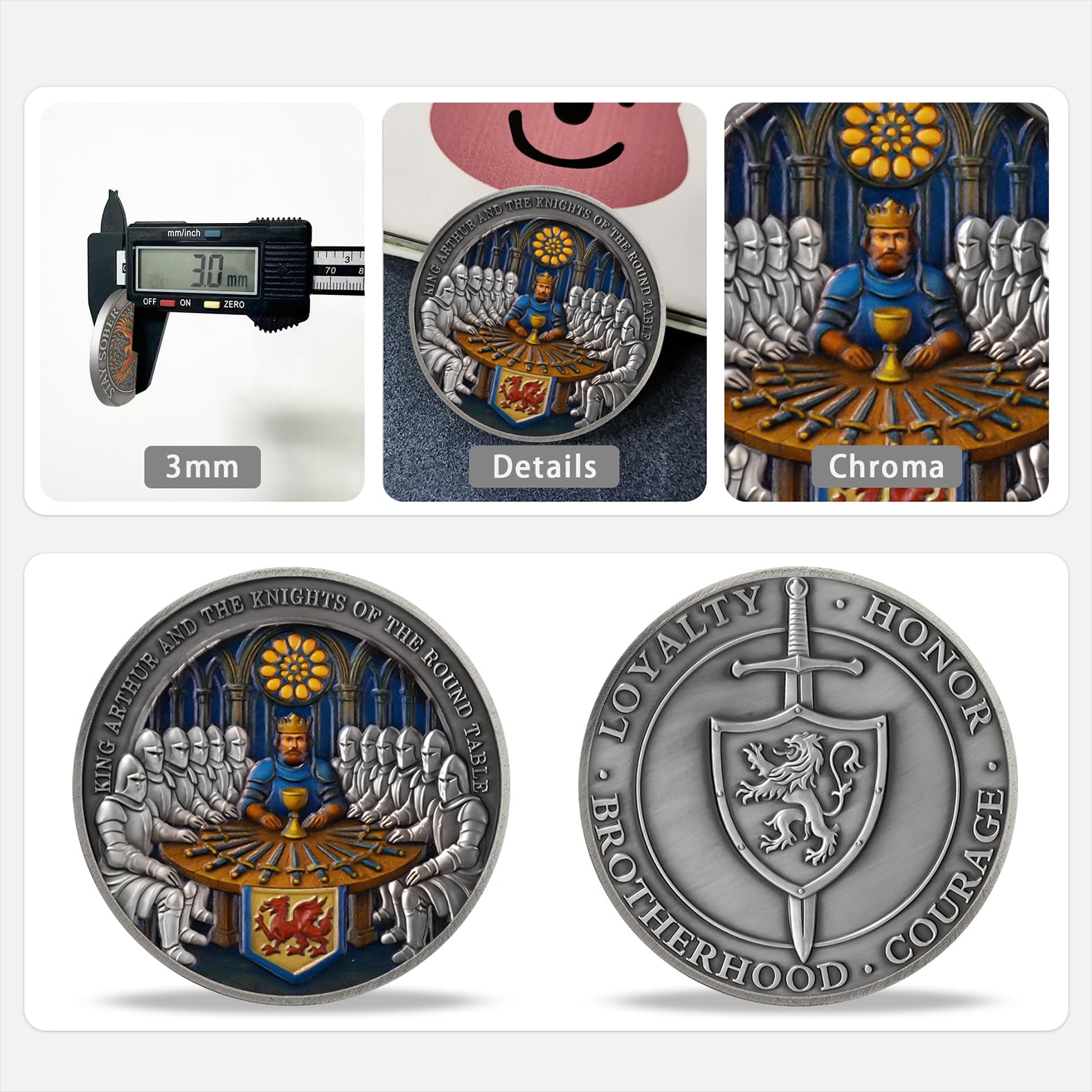 Knights' Roundtable Knights Templar Challenge Coin mysite