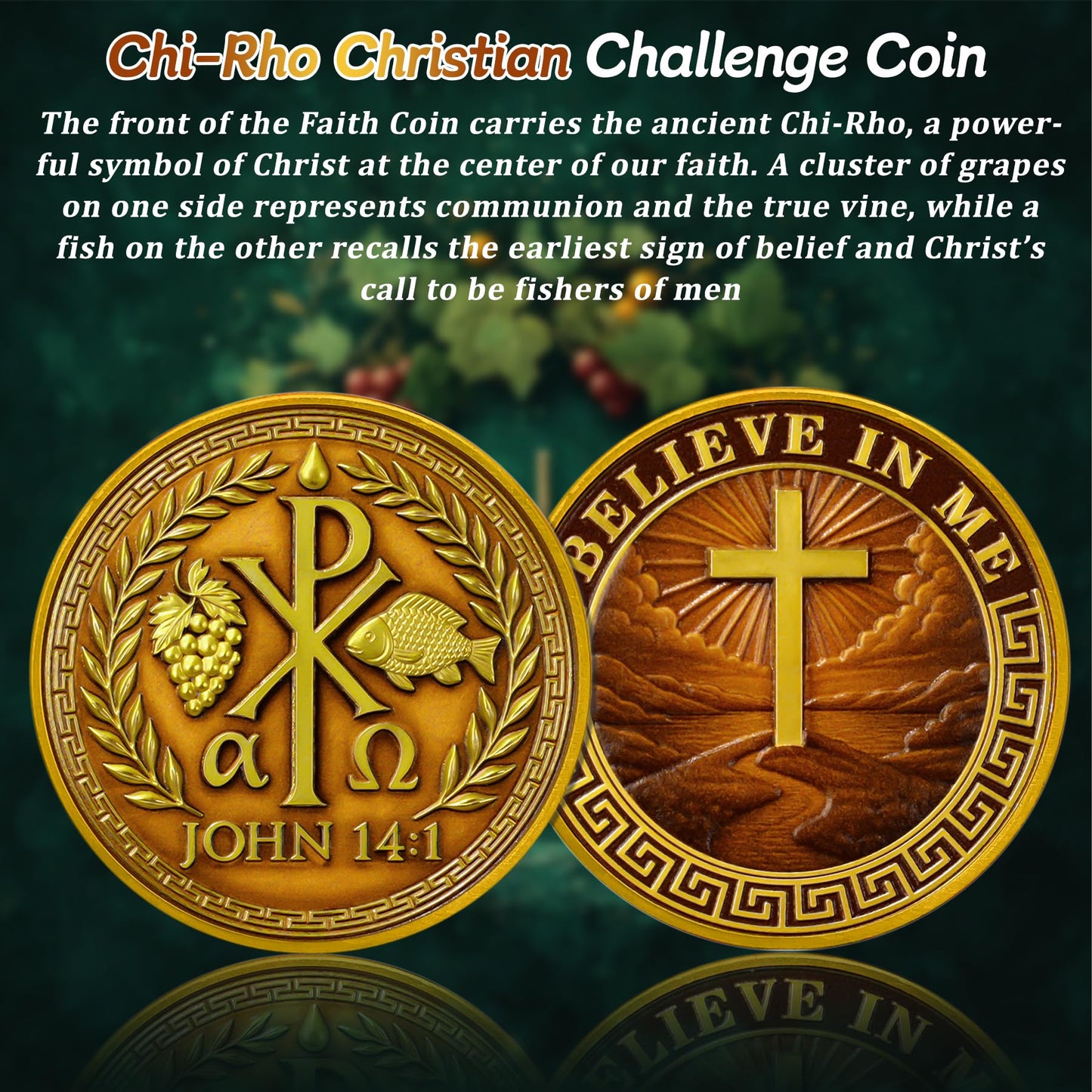 Chi-Rho Christian Challenge Coin mysite